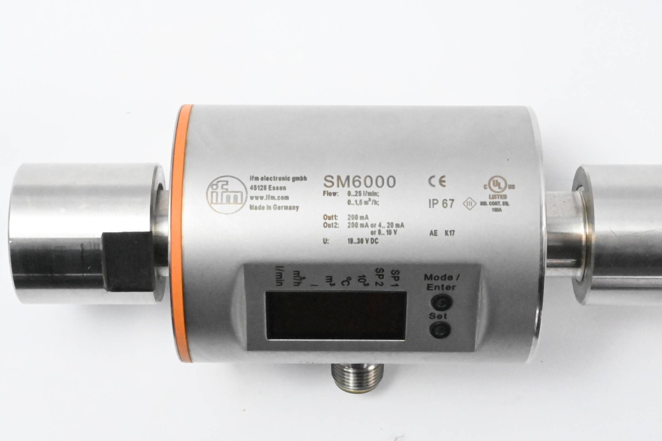 Ifm Magnetisch-induktiver Durchflusssensor SM6000 SMR12GGXFRKG/US-100