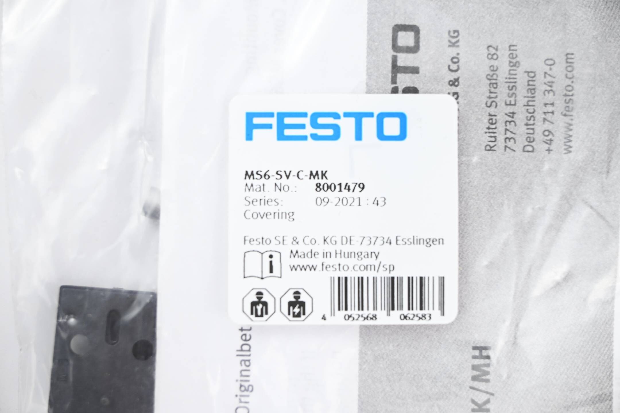 Festo Abdeckung MS6-SV-C-MK ( 8001479 )