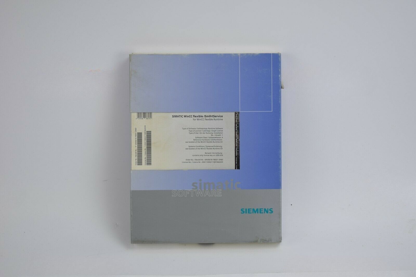 Siemens simatic WinCC flexible/Sm@rtAccess for WINCC 6AV6618-7BD01-3AB0