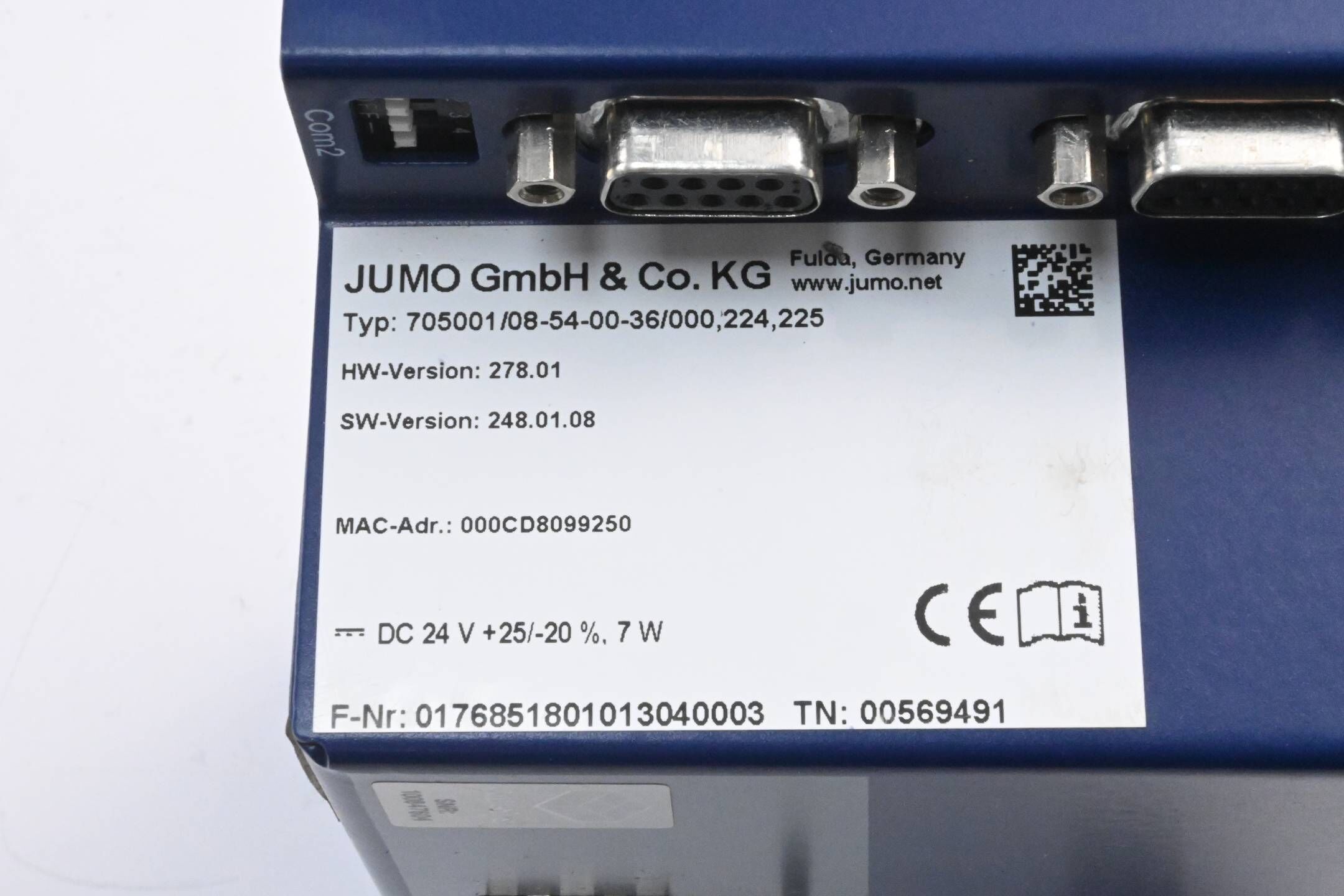 Jumo mTRON T Zentraleinheit 705001/08-54-00-36/000,024,225 ( 705001 )