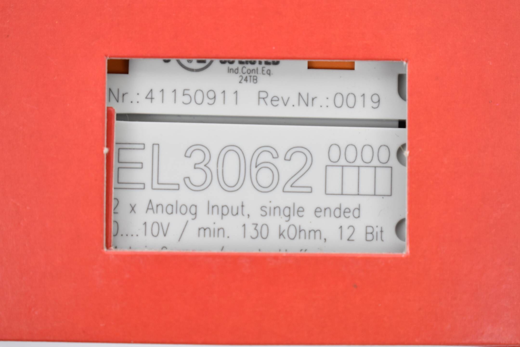 Beckhoff EtherCAT-Klemme 2-Kanal-Analog-Eingang 0-10V 12 Bit EL3062 ( EL 3062 )