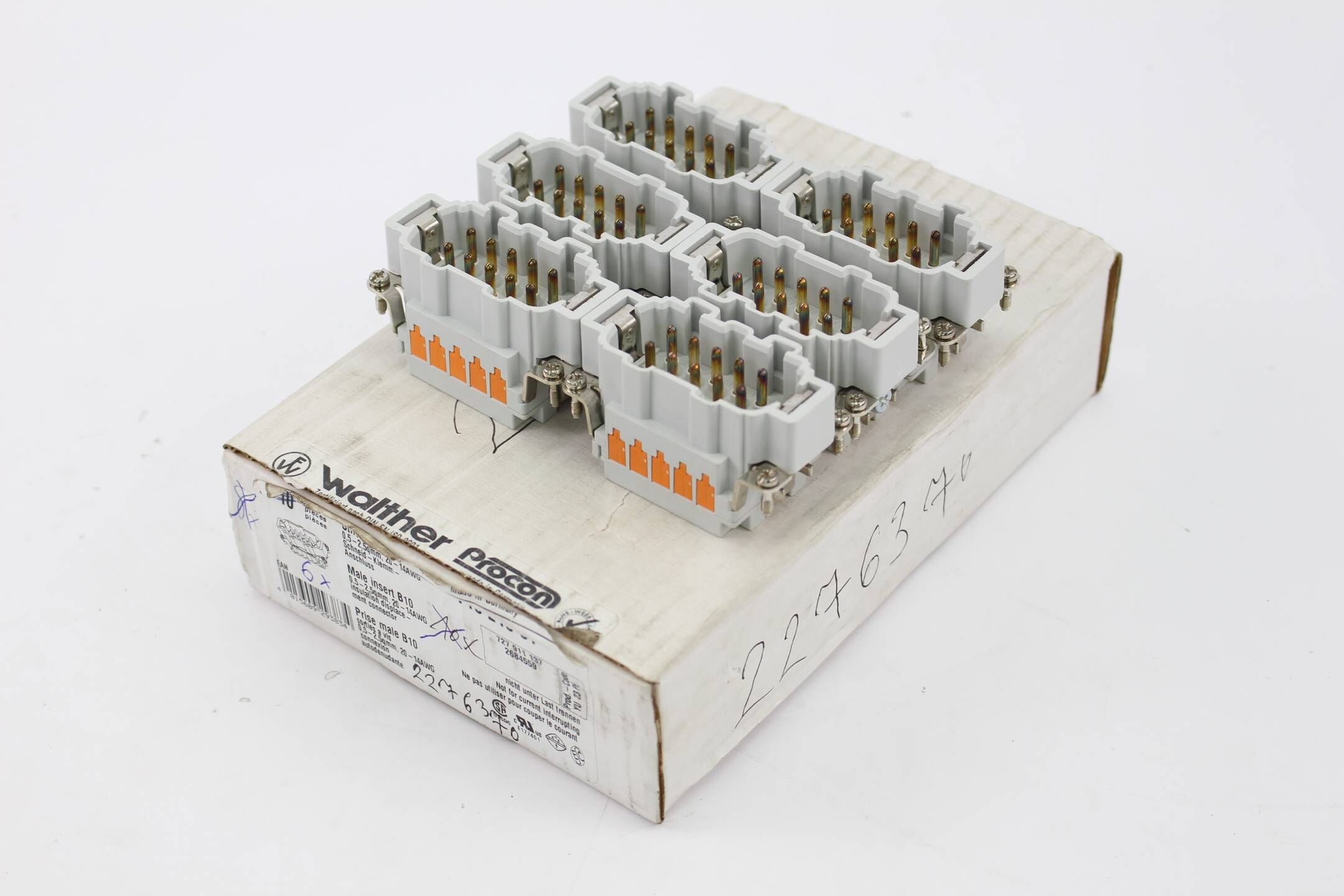 Walther Procon Steckverbinder 710 210 01 16A 500V 600V