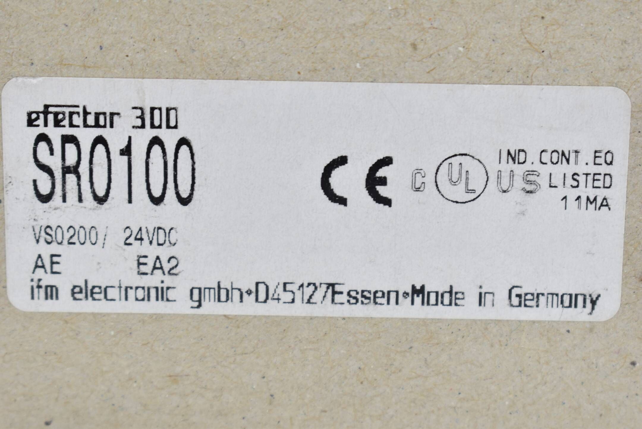 Ifm efector 300 Schaltverstärker VS0200 24 VDC SR0100