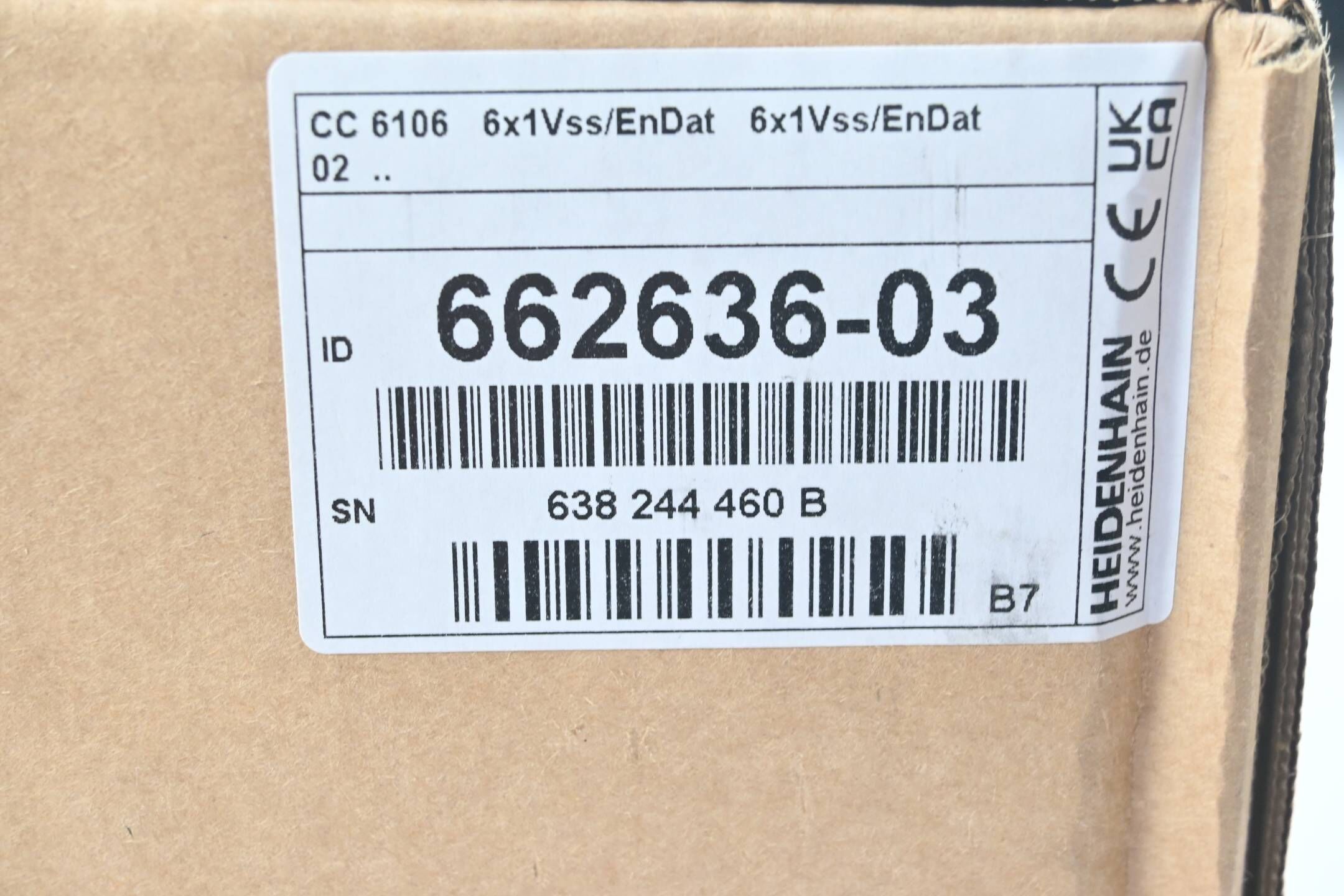 Heidenhain Regeleinheit CC 6106 6x1Vss/EnDat 6x1Vss/EnDat 02 ( 662636-03 ) V. B7