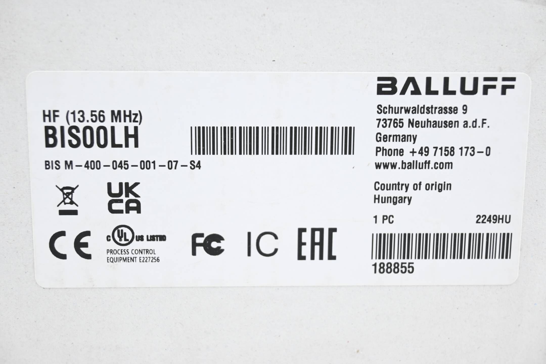 Balluff RFID-Reader BIS M-400-045-001-07-S4 ( BIS00LH )