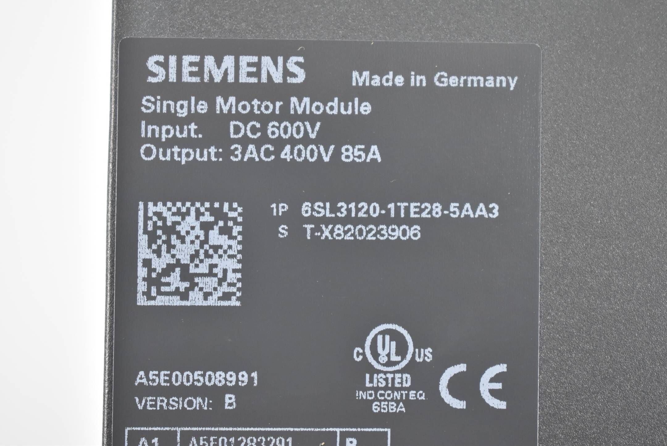 Siemens sinamics S120 6SL3 120-1TE28-5AA3 ( 6SL3120-1TE28-5AA3 ) V.B
