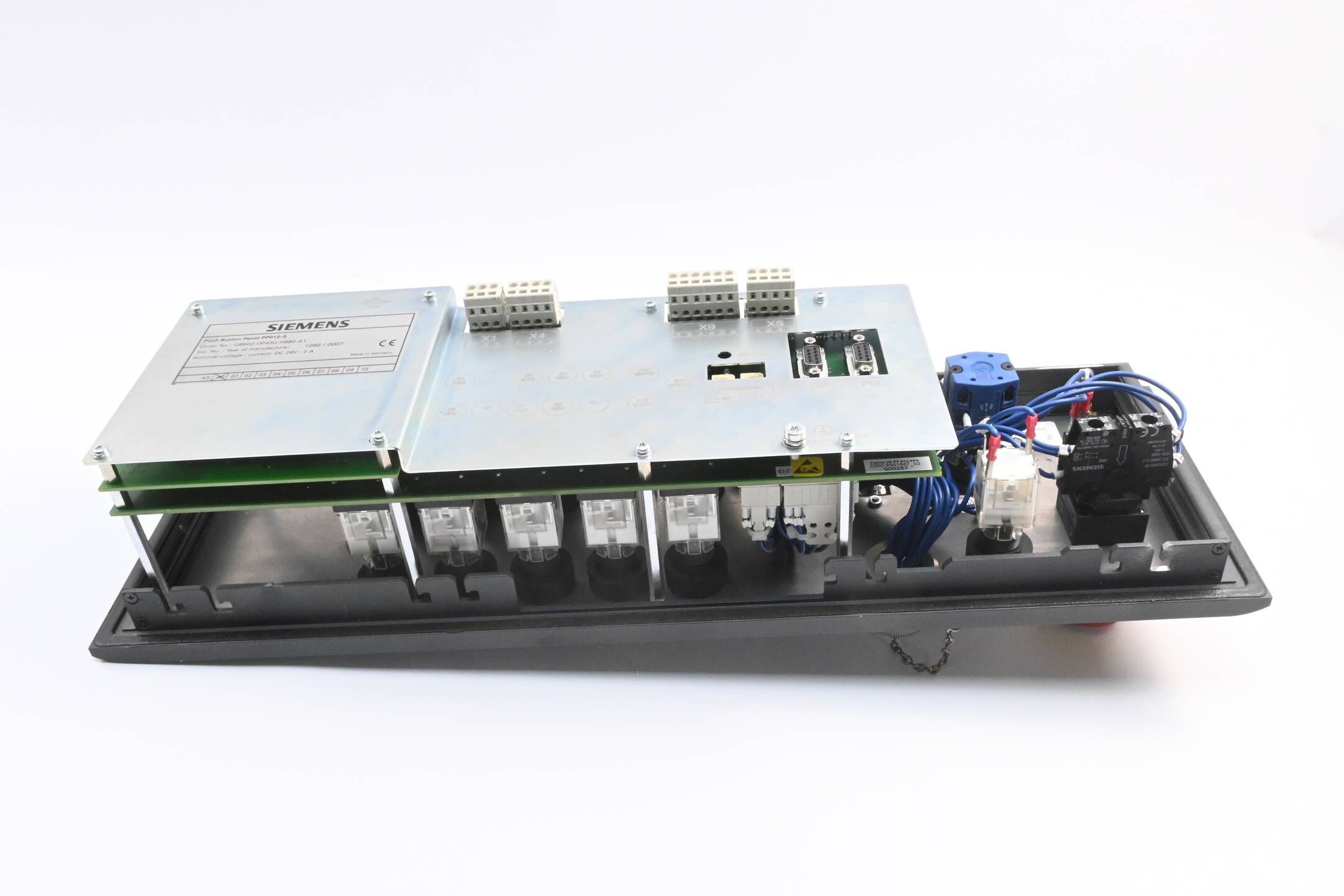 Siemens PP012-S Push Button Panel GB602-OP43G-H880-A1 inkl. Blende BB012H-PLC