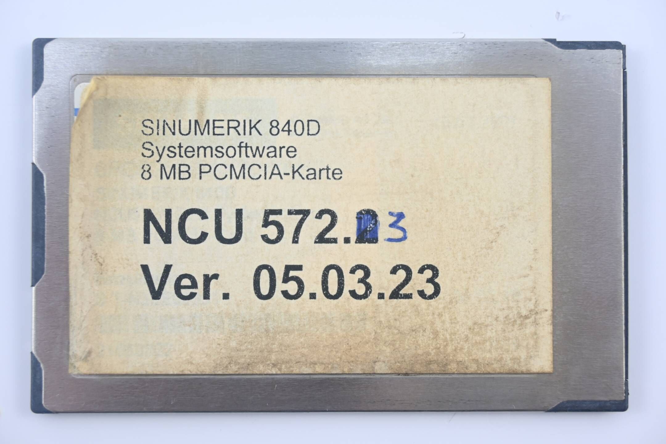 Siemens Sinumerik 840D Systemsoftware NCU 572.3 ( NCU572.3 ) Ver. 05.03.23
