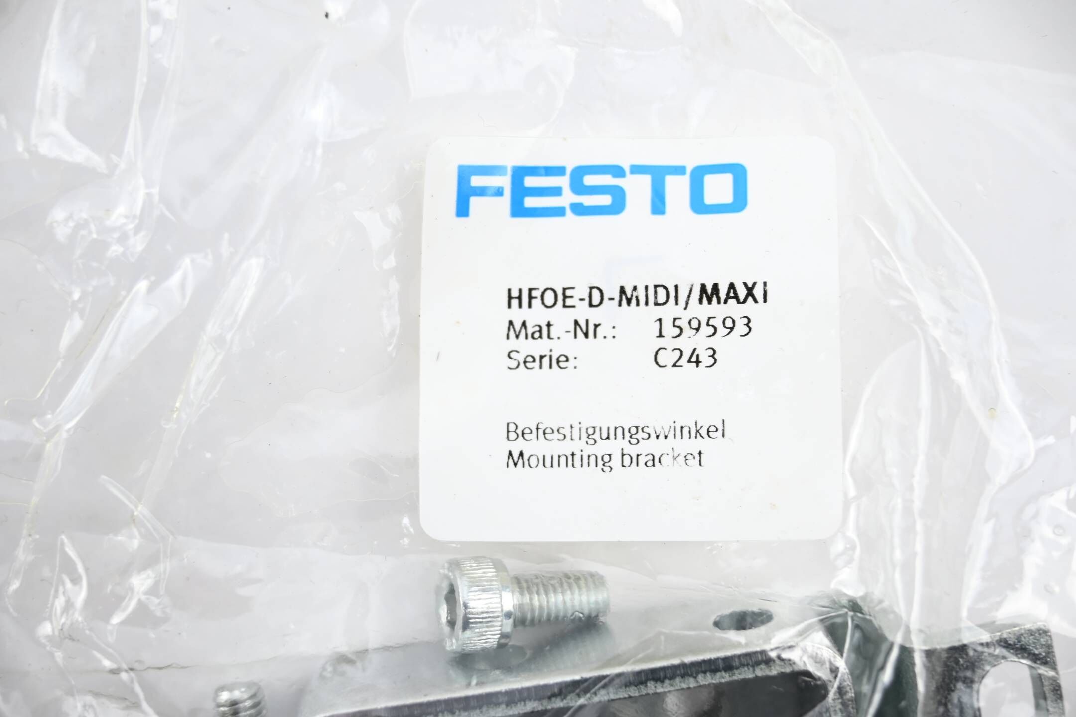 Festo Befestigungswinkel 10 Stück HFOE-D-MIDI/MAXI ( 159593 )