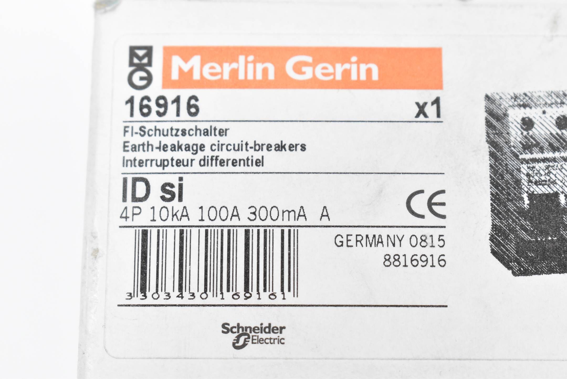 Merlin Gerin FI - Schutzschalter RCCB-ID ( 16916 )