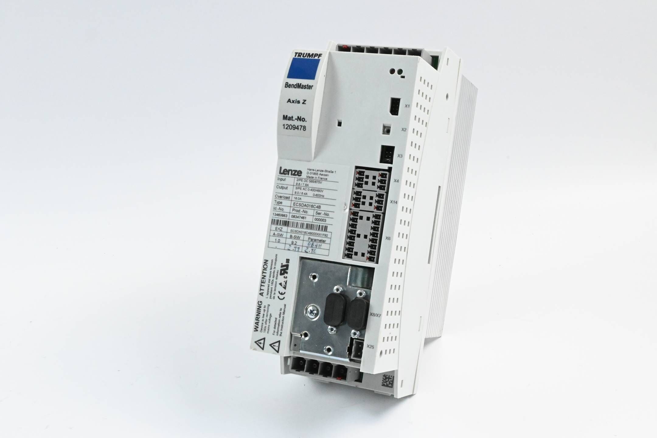 Lenze / Trumpf Umrichter BendMaster Axis Z ECSDA016C4B ( 13469983 ) 1209478