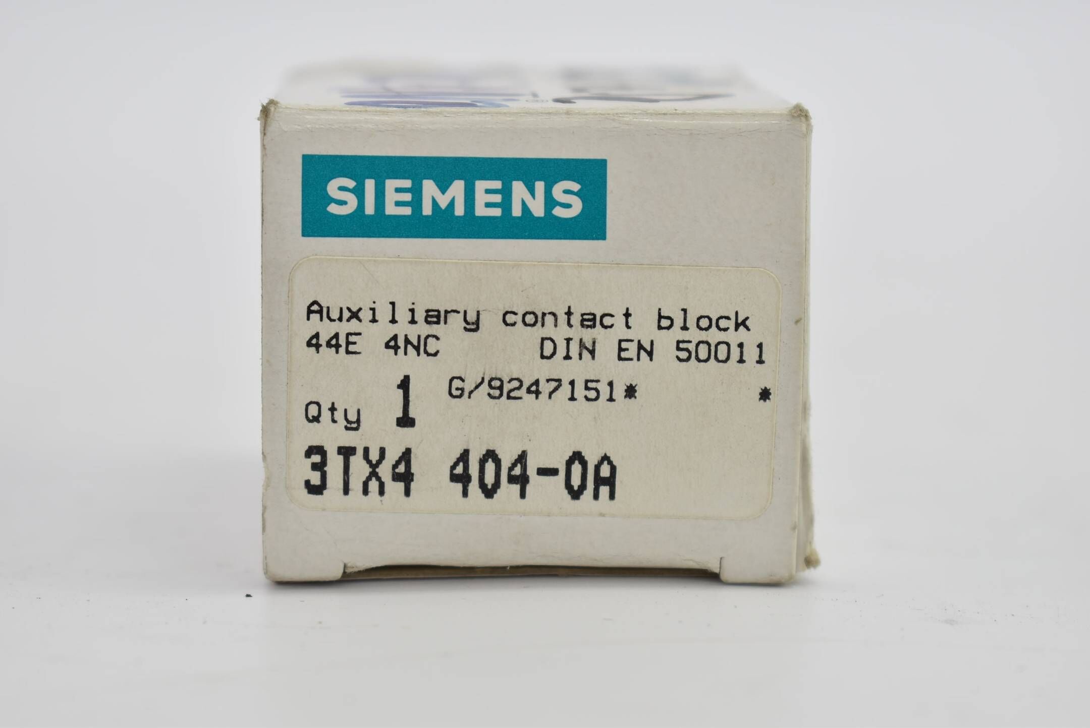 Siemens Hilfsschalterblock Auxiliary contact block 3TX4 404-0A 