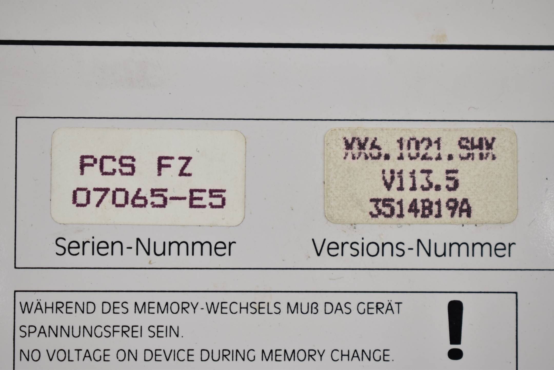 Lauer PCS 600FZ Bedienkonsole PCS FZ 07065-E5 ( 19-33VDC 8,0VA )