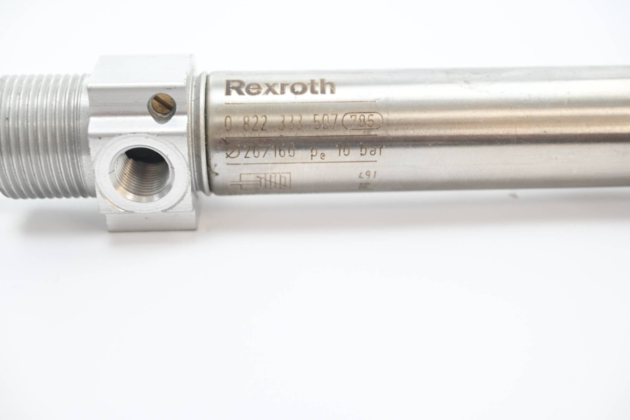 Rexroth Pneumatik Zylinder 0 822 333 507 ( 0822333507 ) ⌀20/160 Pmax: 10bar
