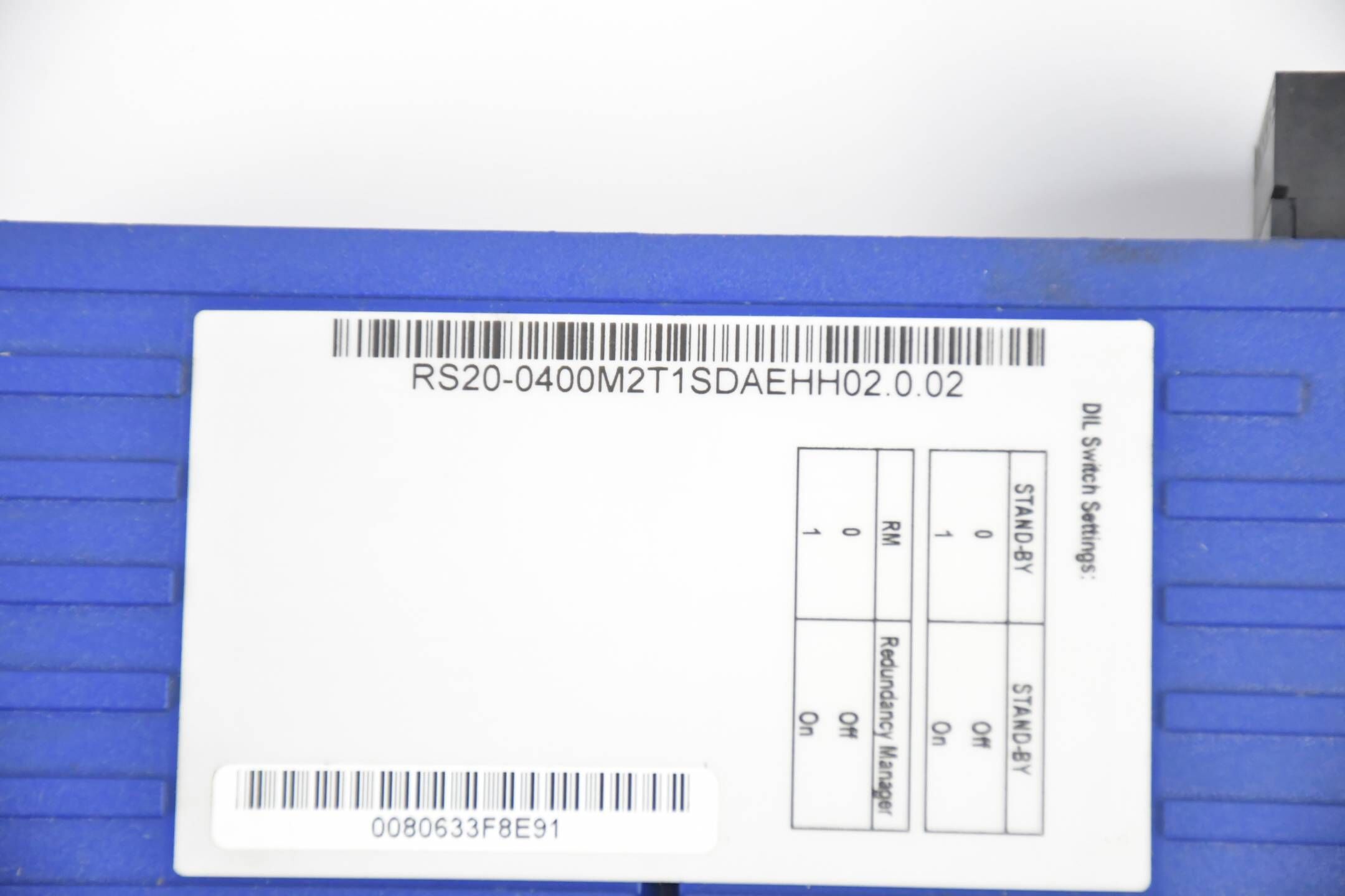 Hirschmann RS20 Rail Switch RS20-0400M2T1SDAEHH02.0.02