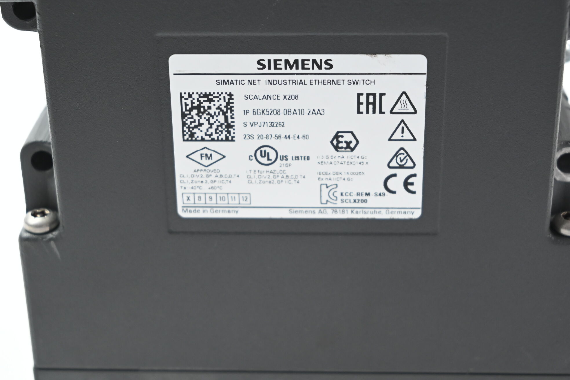 Siemens SCALANCE X208 6GK5208-0BA10-2AA3 ( 6GK5 208-0BA10-2AA3 )