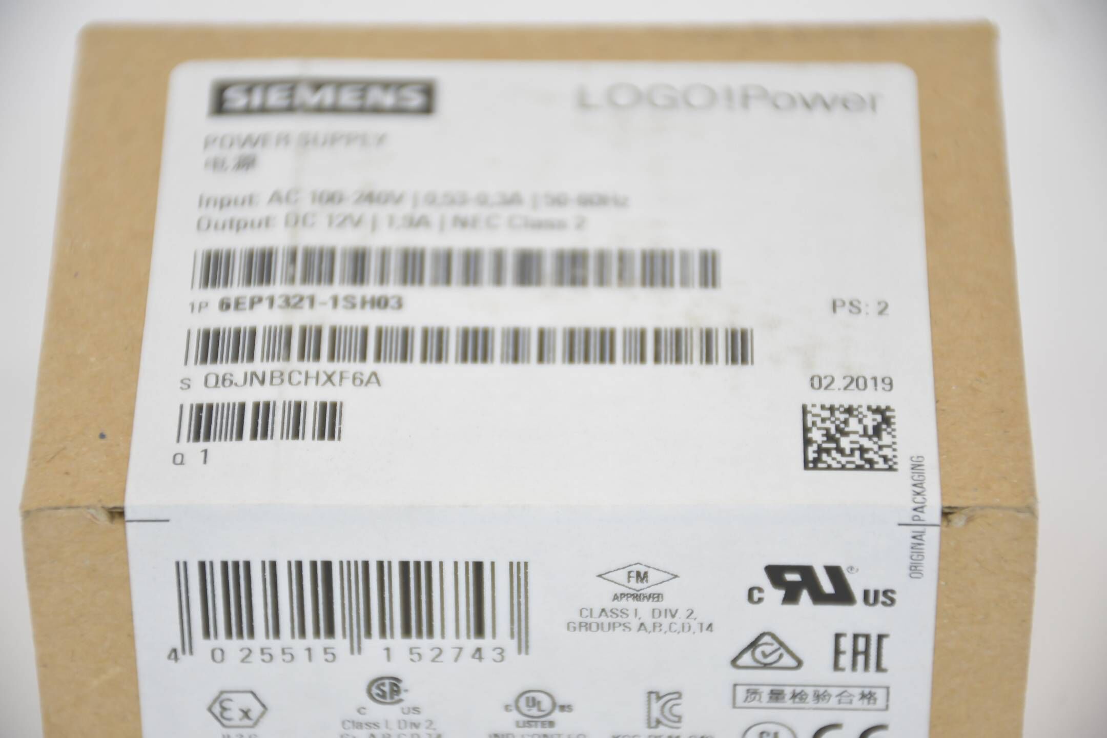 Siemens LOGO!Power Stromversorgung 6EP1321-1SH03 ( 6EP1 321-1SH03 )