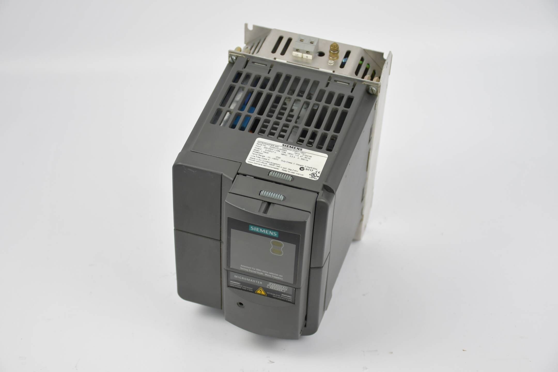 Siemens Micromaster 440 6SE6440-2AB21-1BA1 E A15/2.08 inkl. Kommutierungsdrossel