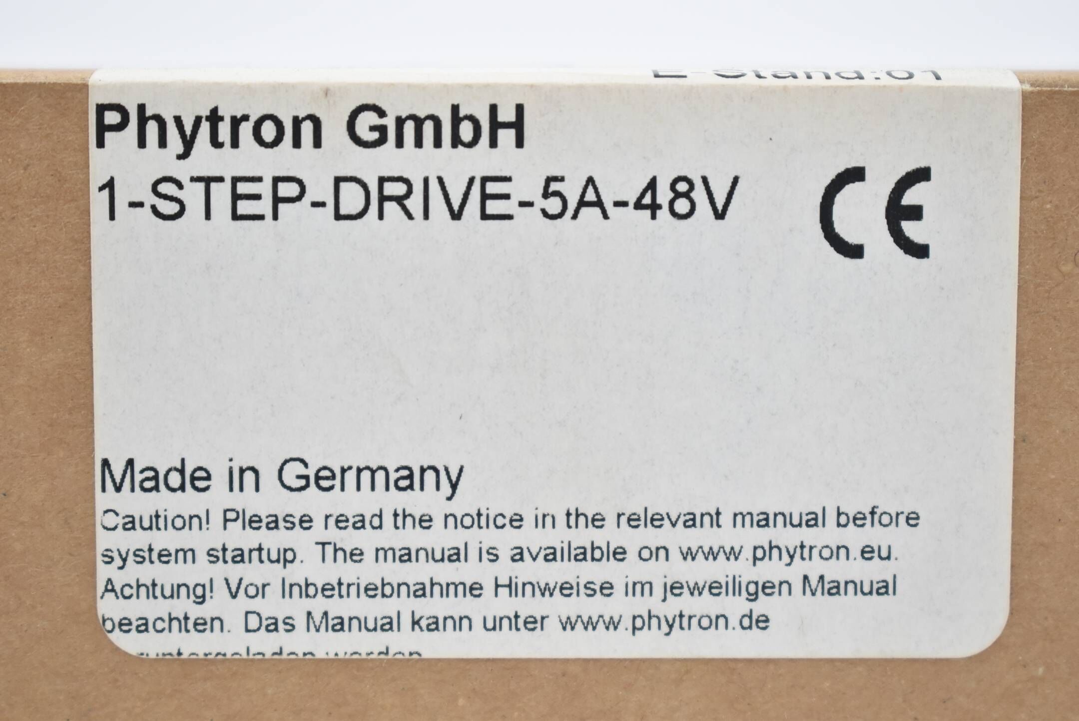 Phytron Schrittmotorsteuerung 7607106 ( 1-STEP-DRIVE-5A-48V ) inkl. Software