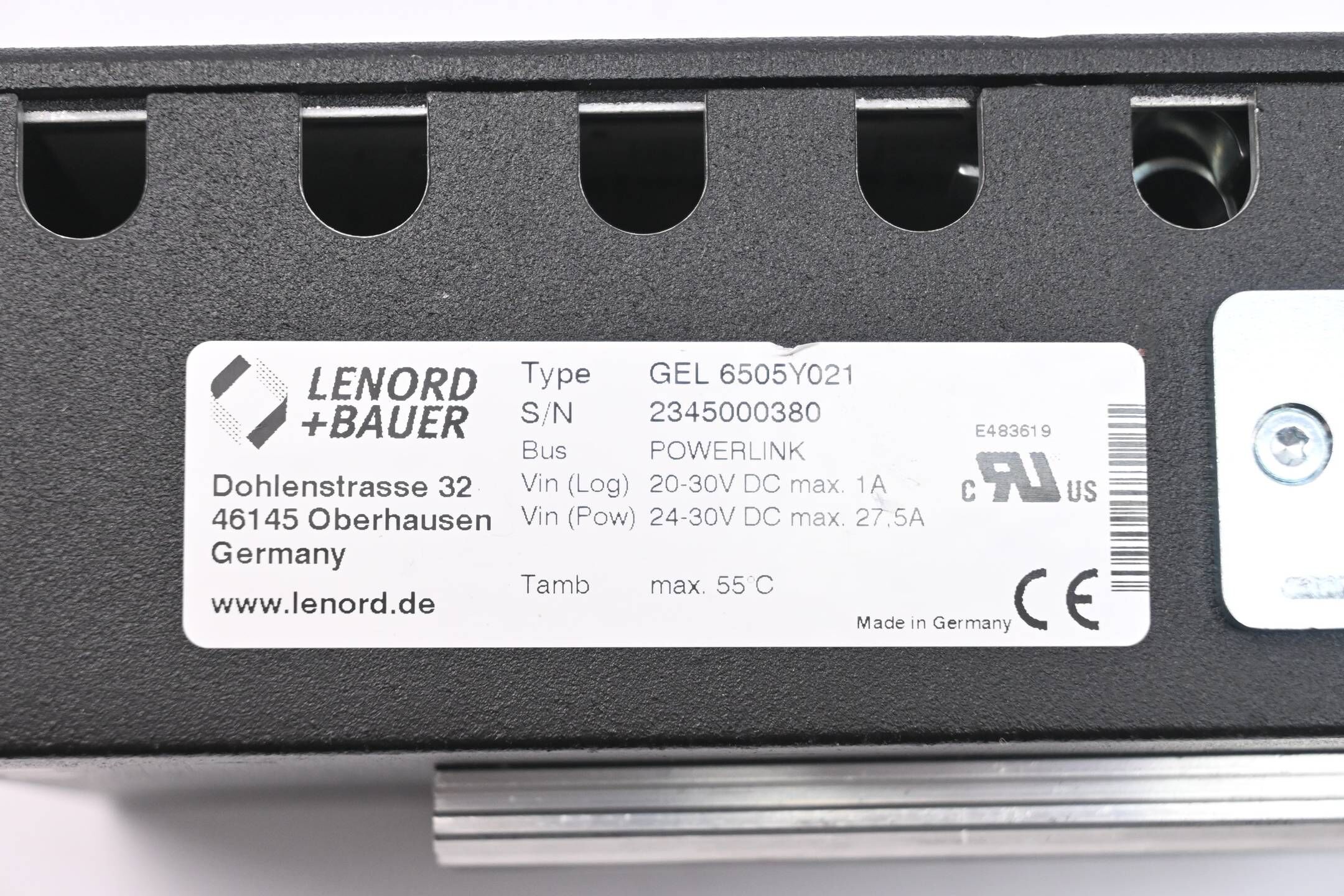 Lenord + Bauer PowerDRIVE Box GEL 6505Y021