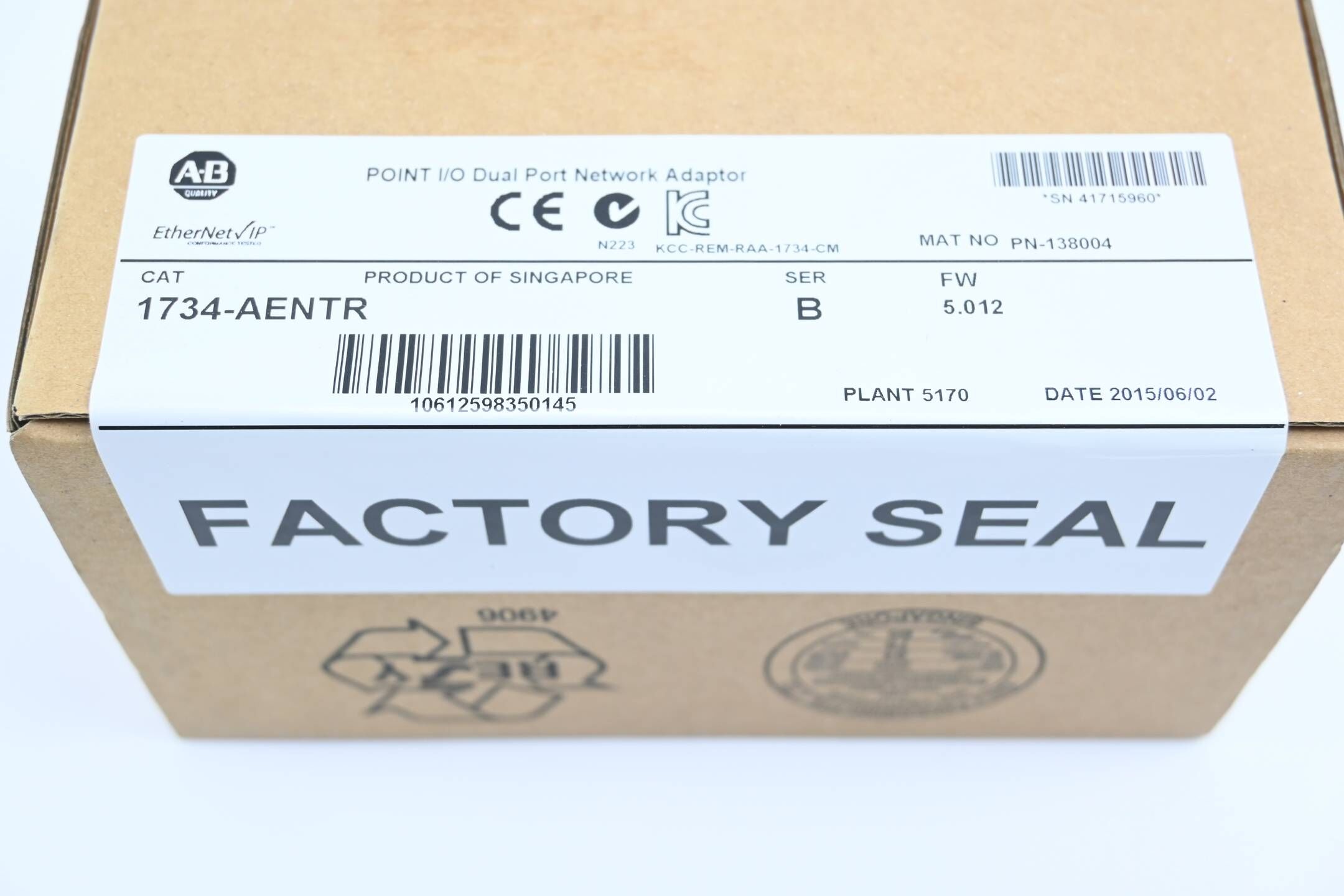 Allen Bradley Netzwerkadapter 1734-AENTR 