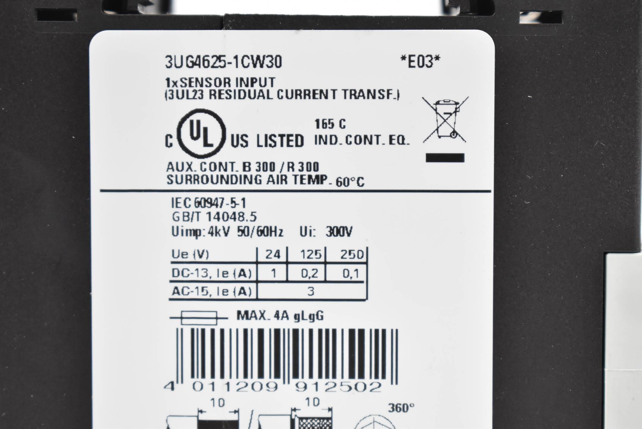 Siemens Sirius digitales Überwachungsrelais 3UG4625-1CW30 ( 3UG4 625-1CW30 )