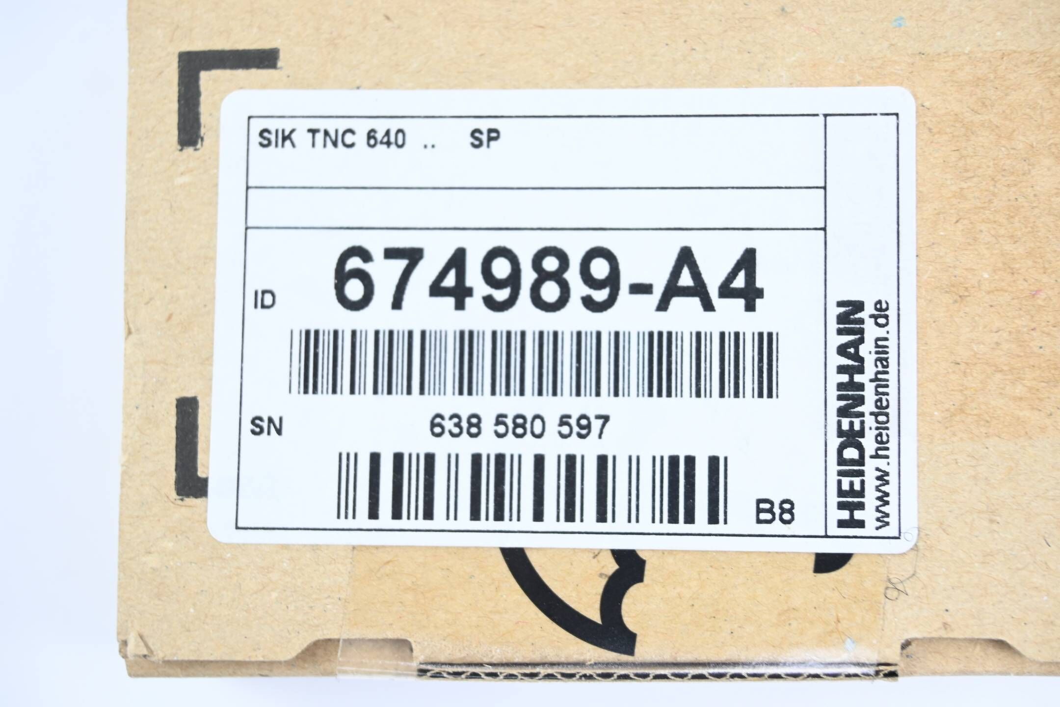 Heidenhain SIK NC-Software-Lizenz für TNC 640 674989-A4 ( 674 989-A4 ) Ver. B8