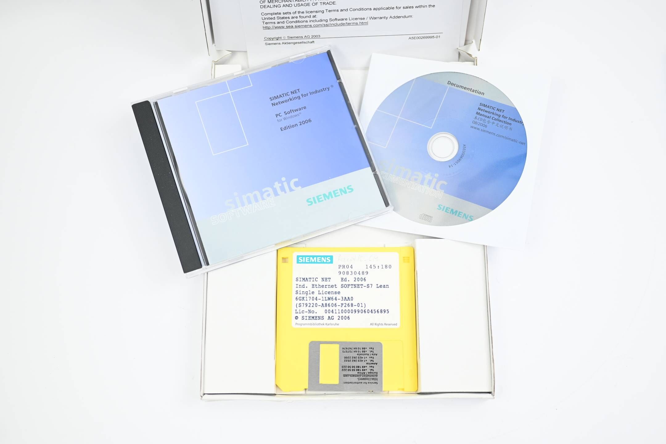 Siemens Simatic Softnet-S7 Lean 2006 6GK1704-1LW64-3AA0 ( 6GK1 704-1LW64-3AA0 )