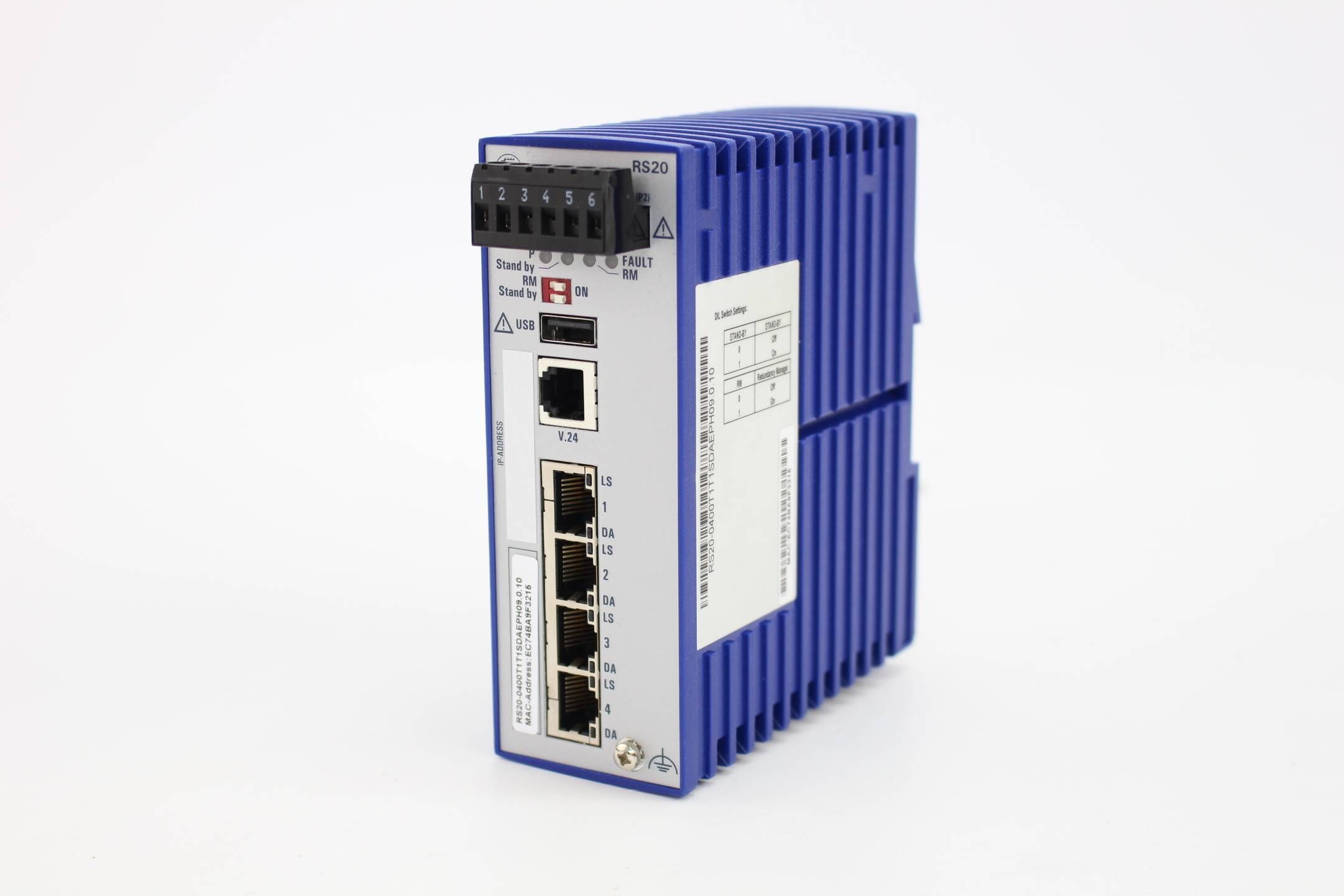 Hirschmann RS20 Rail Switch ( RS20-0400T1T1SDAEPH09.0.10 )
