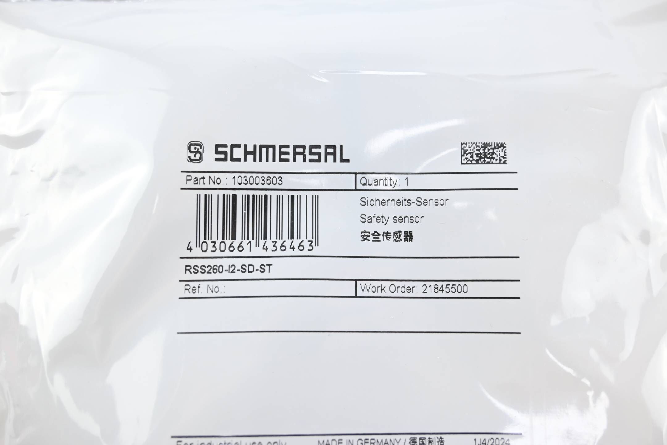 Schmersal Sicherheits-Sensor RSS260-I2-SD-ST ( 103003603 )