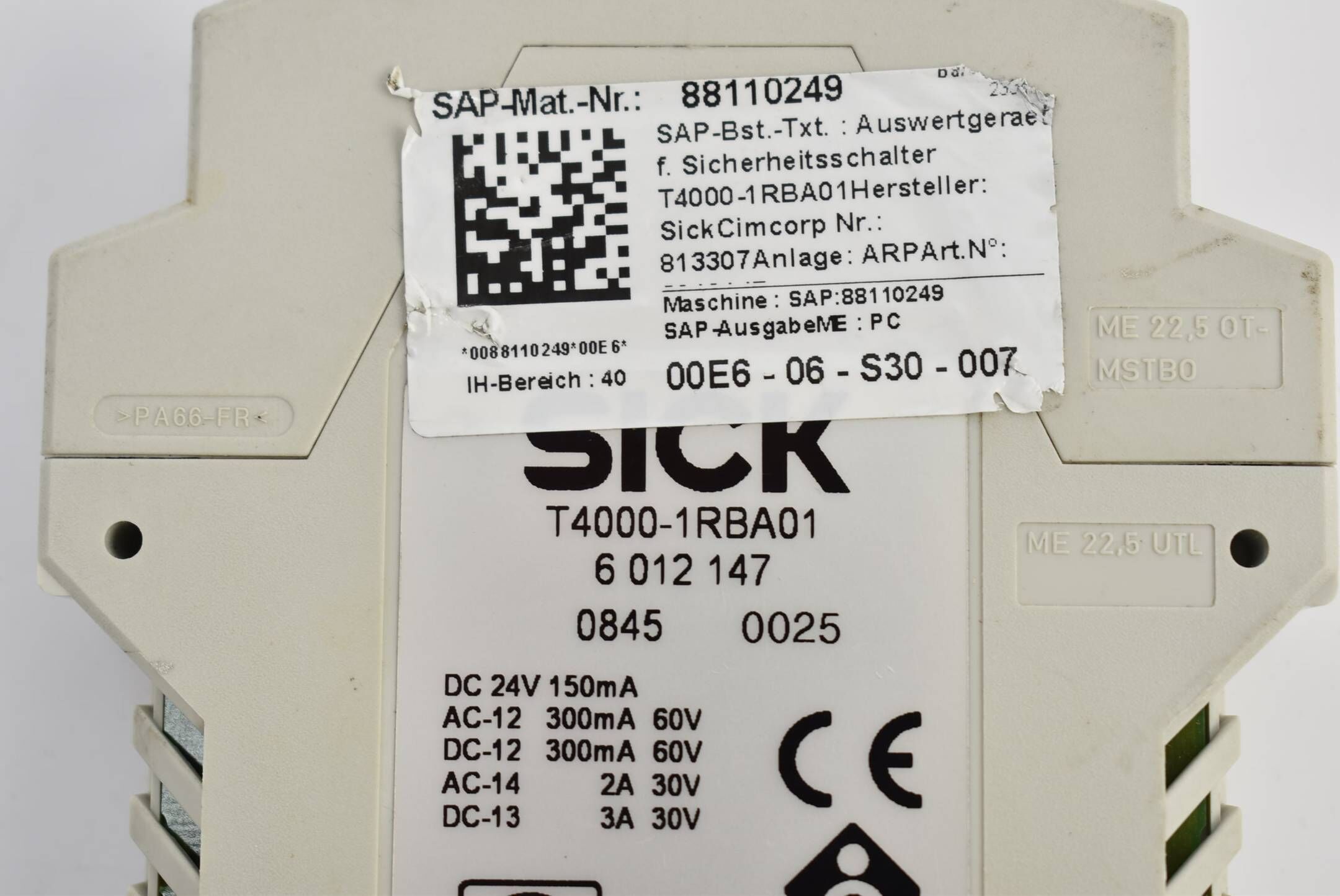 Sick Sicherheitsschalter RFID Auswertungseinheit T4000 ( 6012147 )