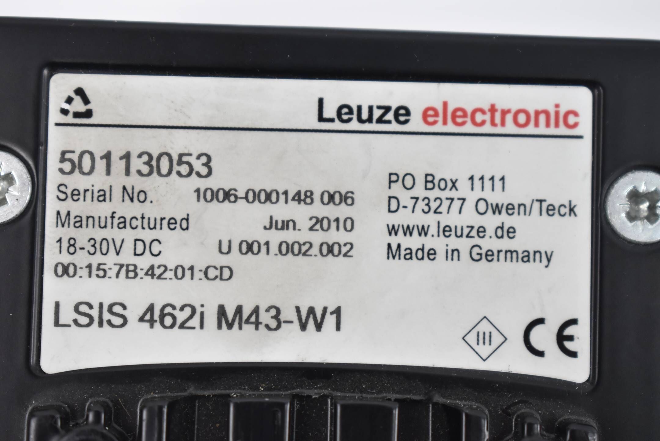 Leuze electronic Smart Kamera LSIS 462i M43-W1 ( 50113053 ) inkl, 50111224
