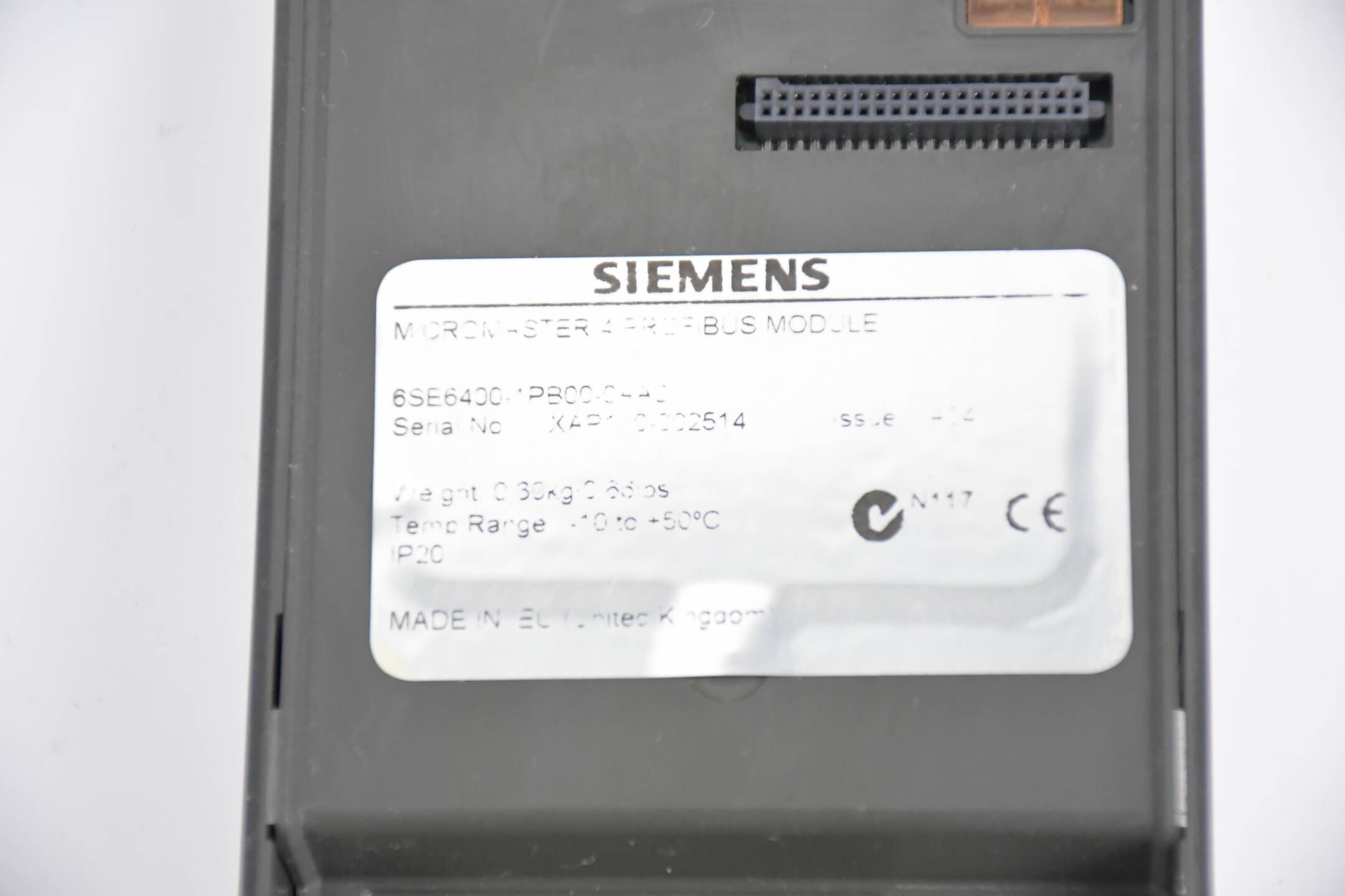 Siemens Micromaster 440 6SE6440-2AB21-1AB0 E A06/1.17 inkl. Kommutierungsdrossel