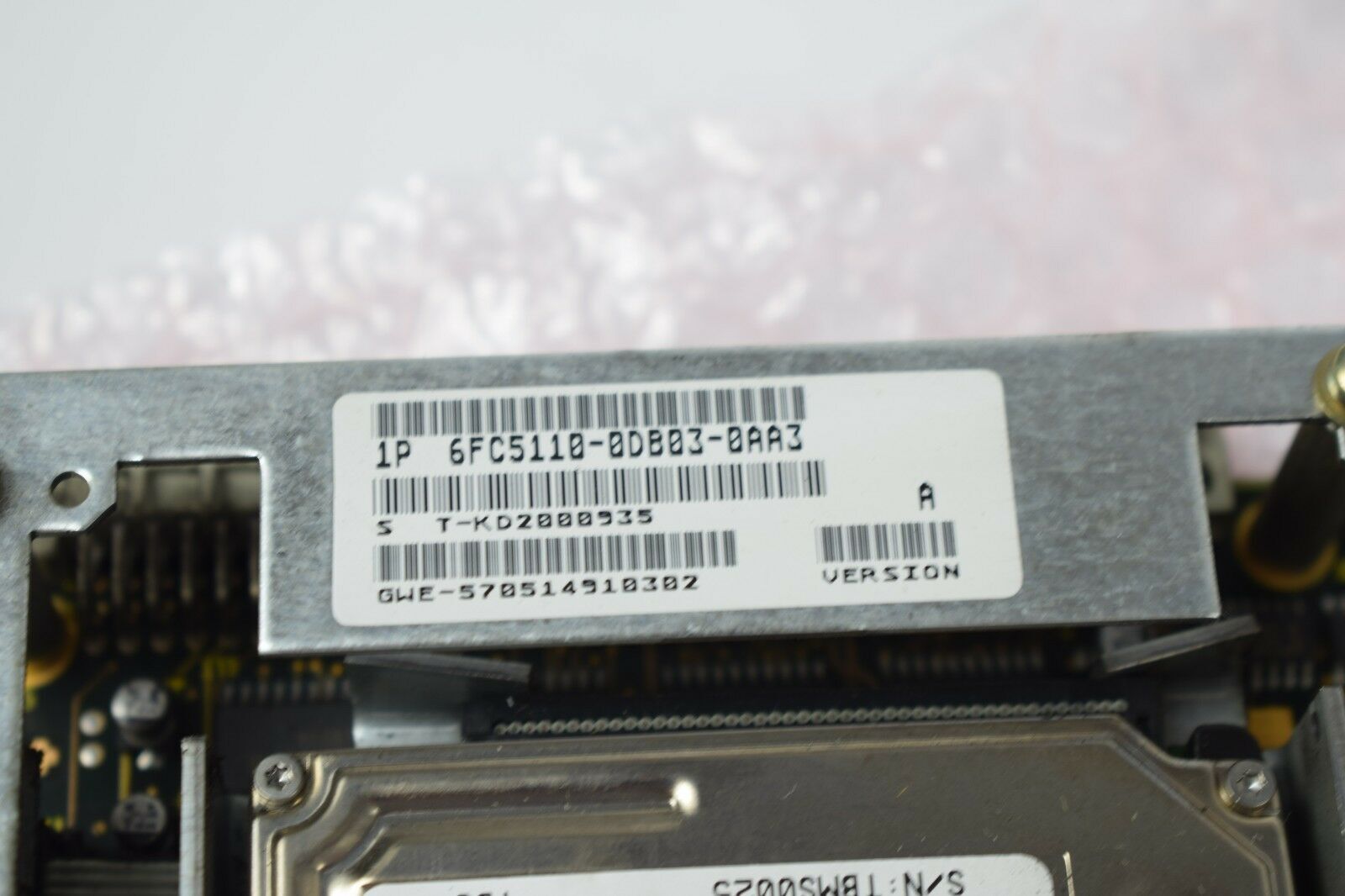 Siemens sinumerik 840C MMC CPU 486 DX VB 6FC5110-0DB03-0AA1 // 6FC5 110-0DB03