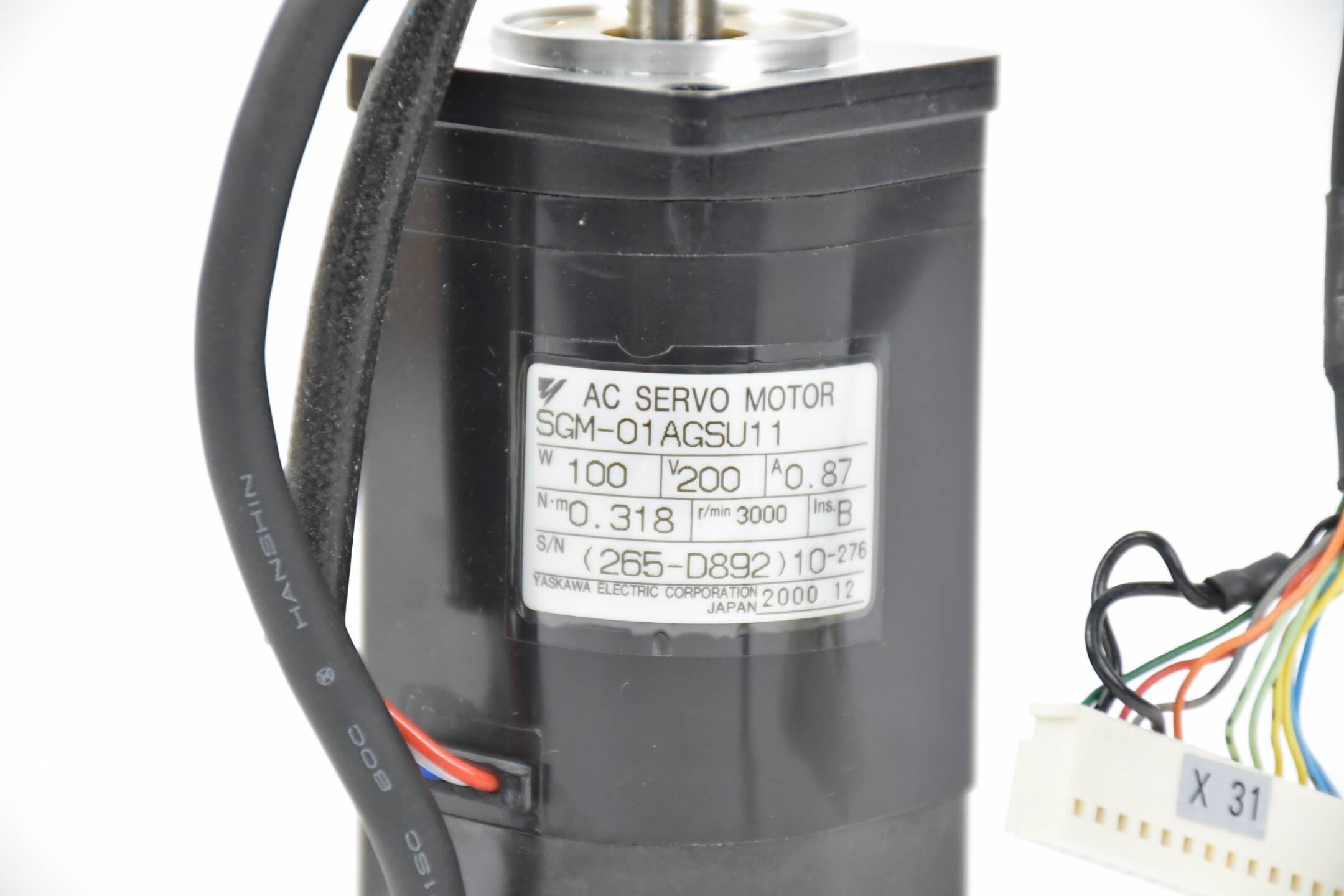 Yaskawa AC Servo Motor SGM-01AGSU11