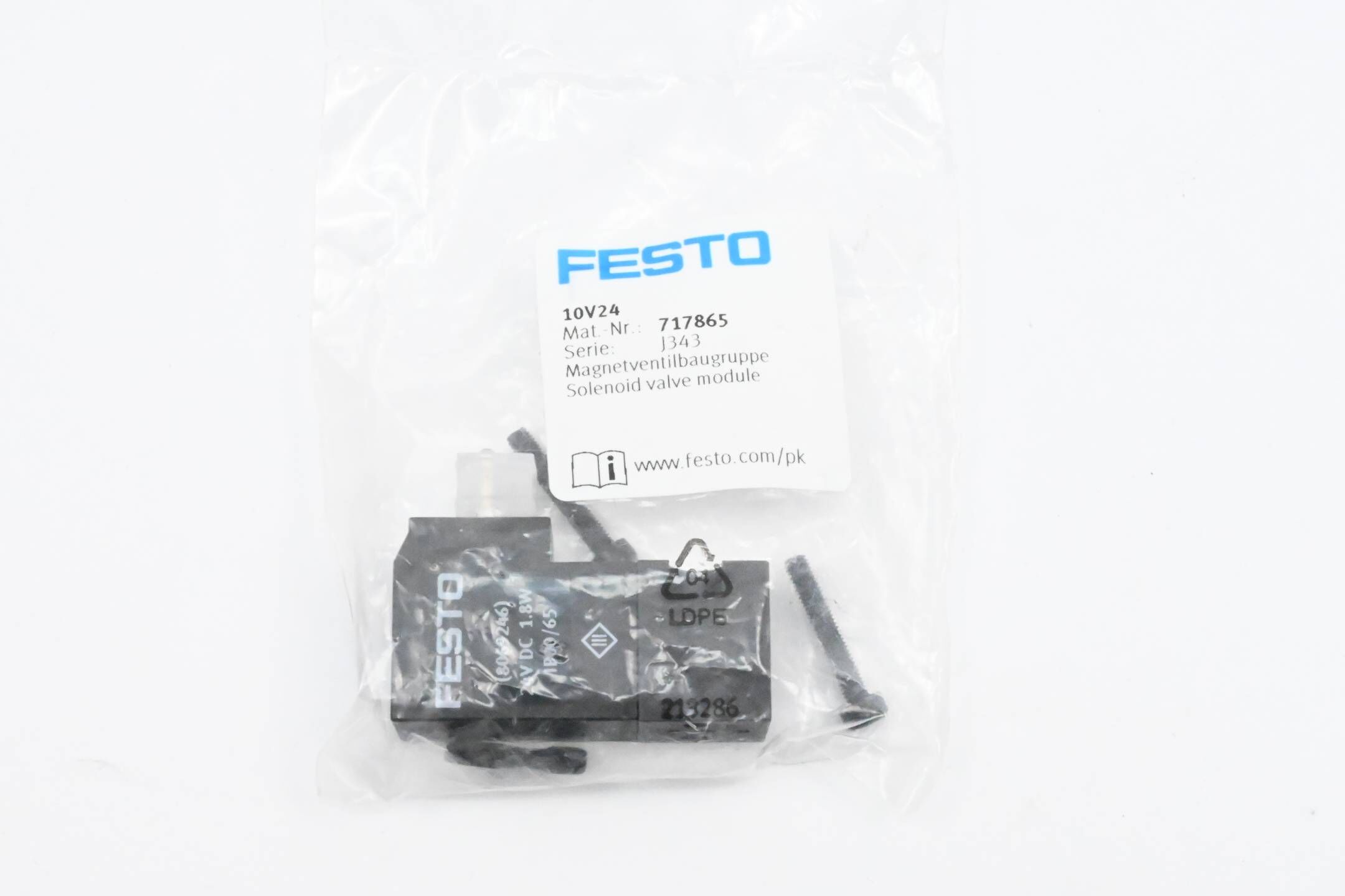 Festo Magnetventilbaugruppe 10V24 ( 717865 )