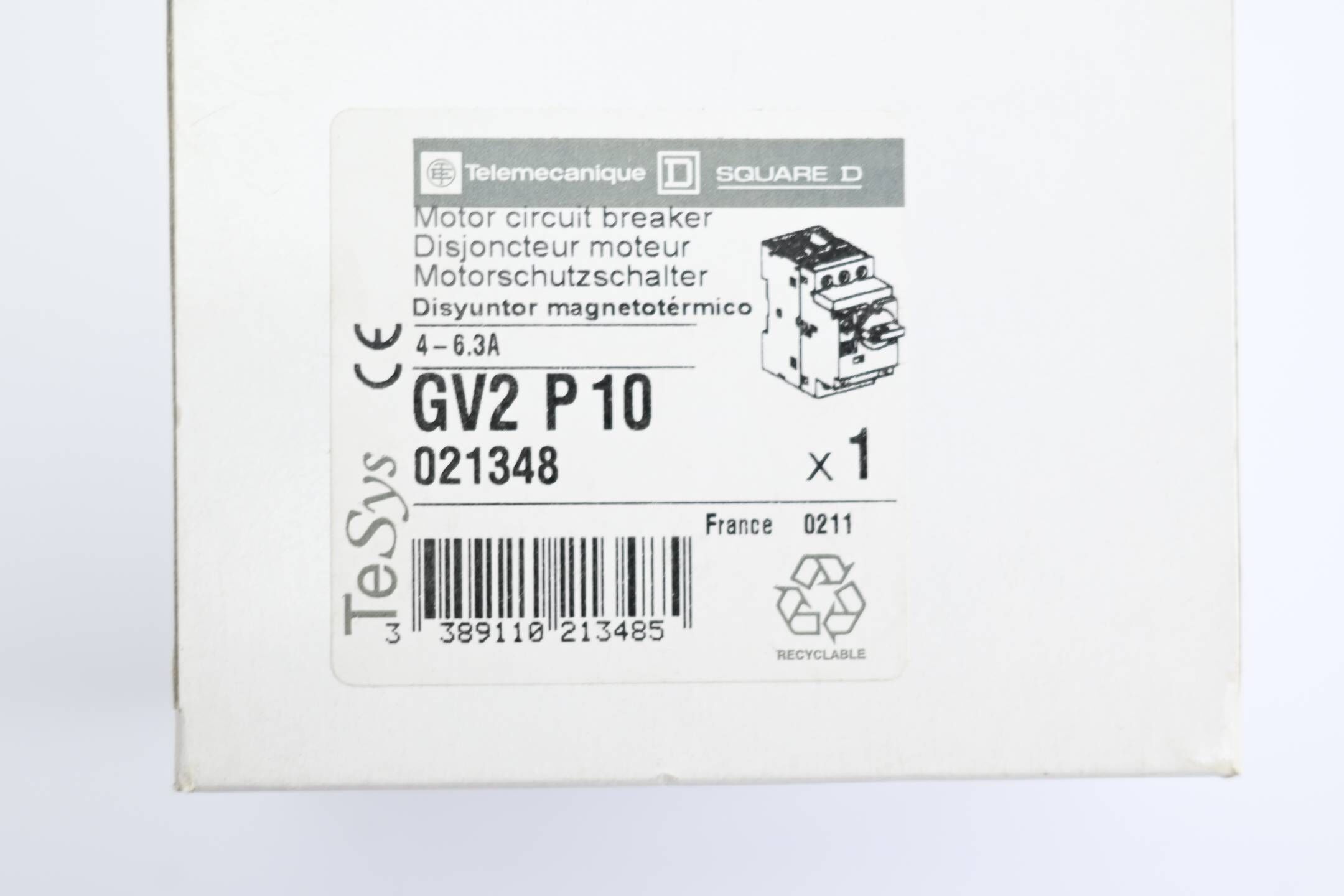 Telemecanique Motorschutzschalter GV2 P 10 ( GV2P10 )