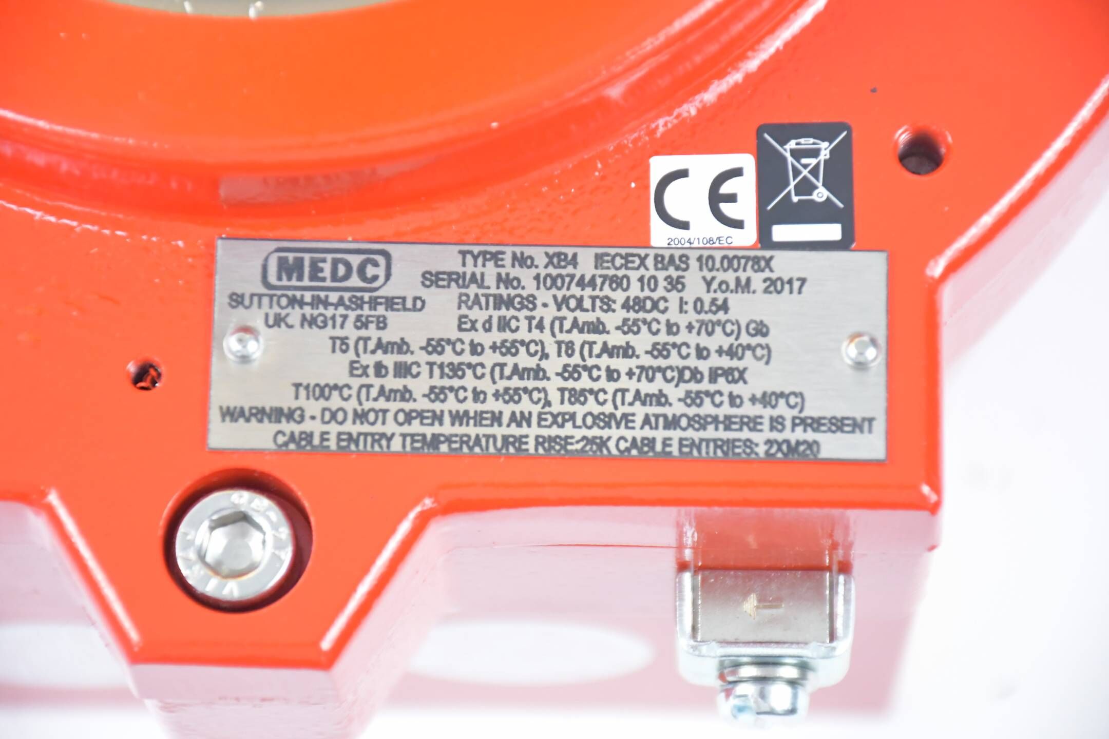 Eaton MEDC XB4 21 Joule Ex Xenon-Beacon-Reihe XB4 IECEX BAS 10.0078X