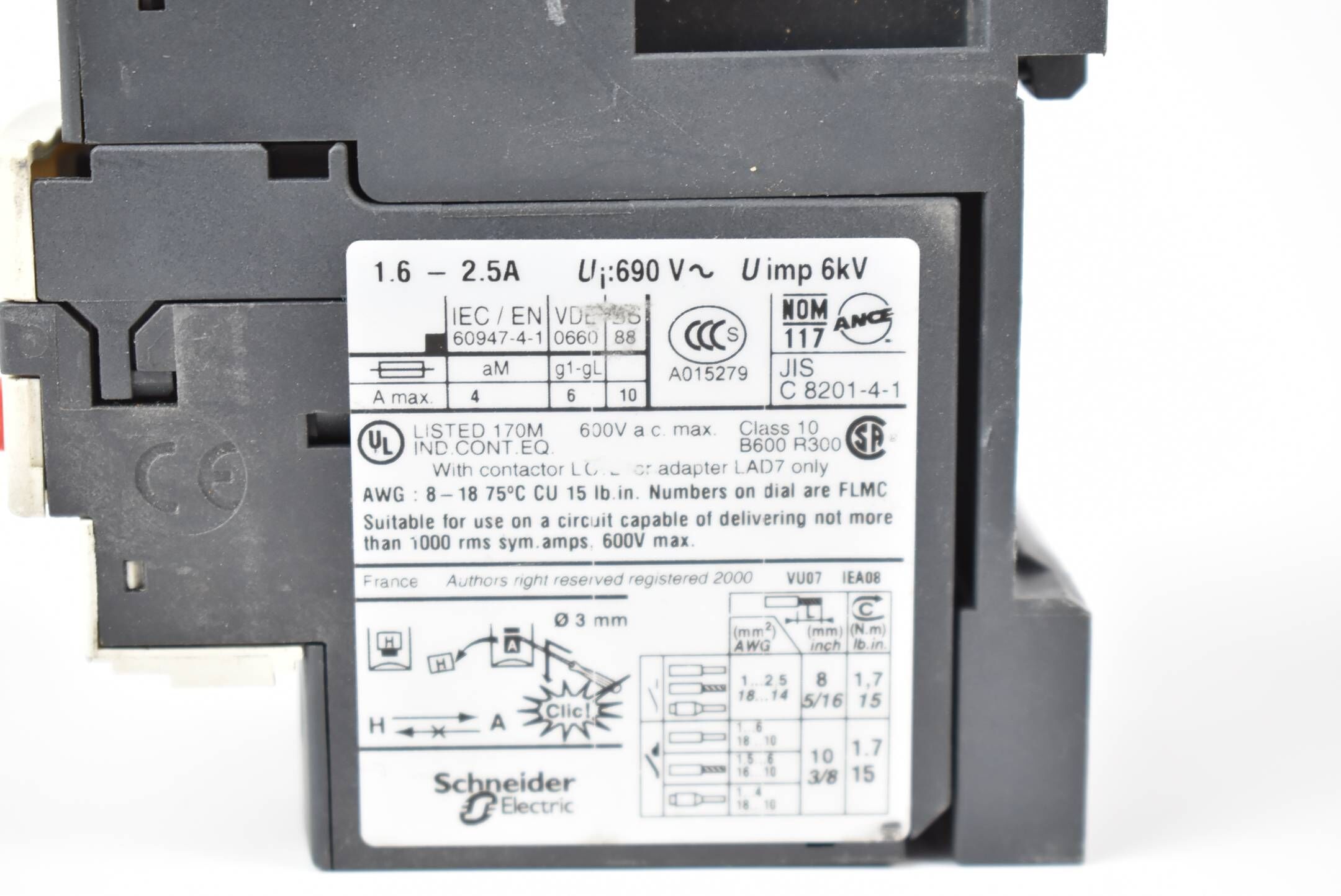 Schneider LAD7B10 Terminalblock inkl. Telemecanique LRD 07