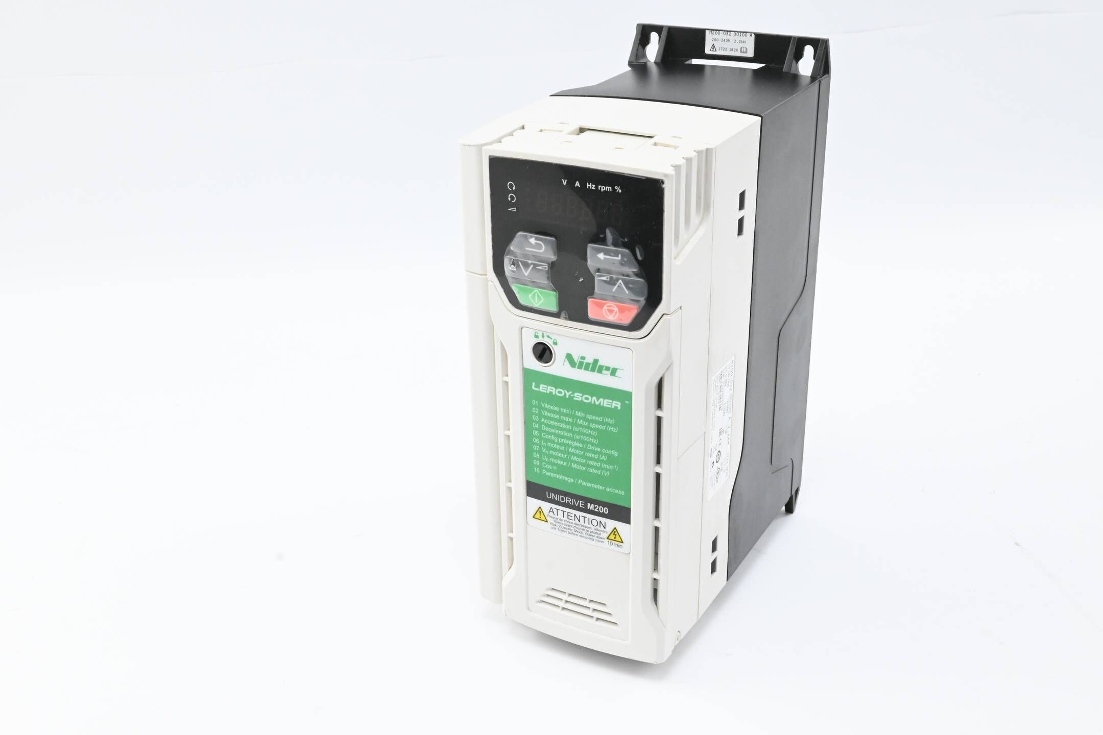 Nidec Leroy-Somer Frequenzumrichter Unidrive M200 ( M200-032 00100 A  ) 2.2kW