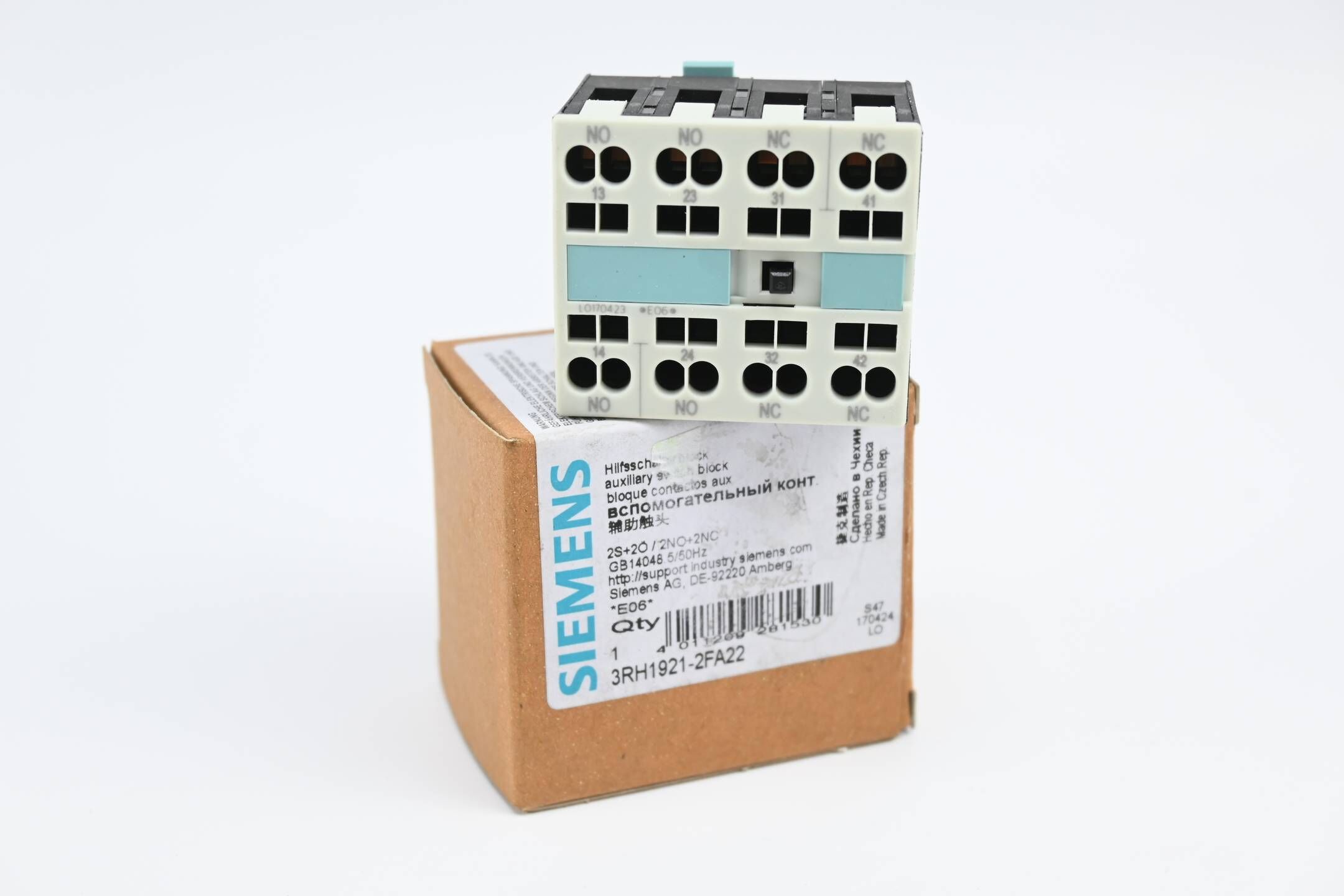 Siemens Hilfsschalterblock 3RH1921-2FA22 ( 3RH1 921-2FA22 )