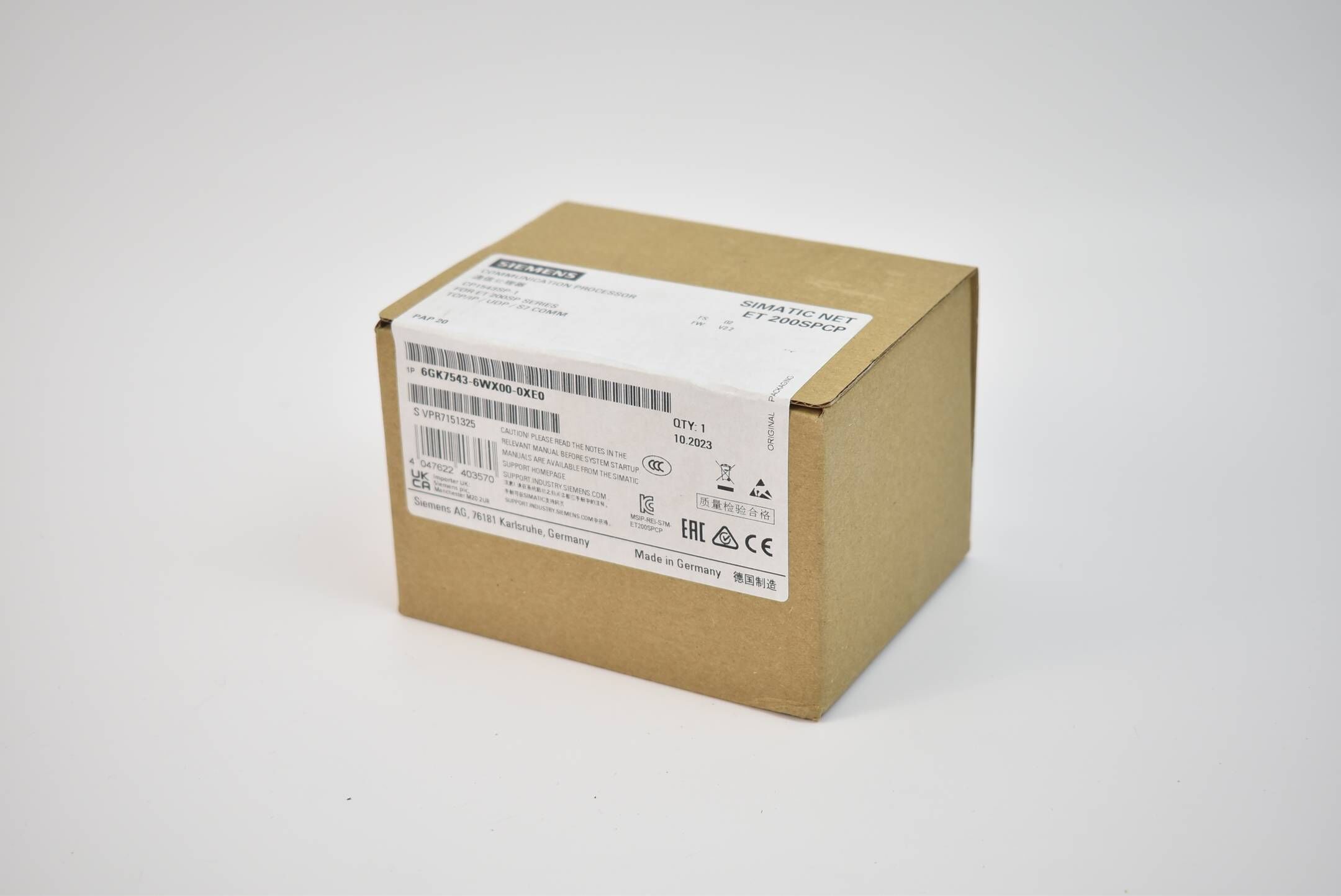 Siemens simatic NET ET 200SPCP 6GK7 543-6WX00-0XE0 ( 6GK7543-6WX00-0XE0 ) E02