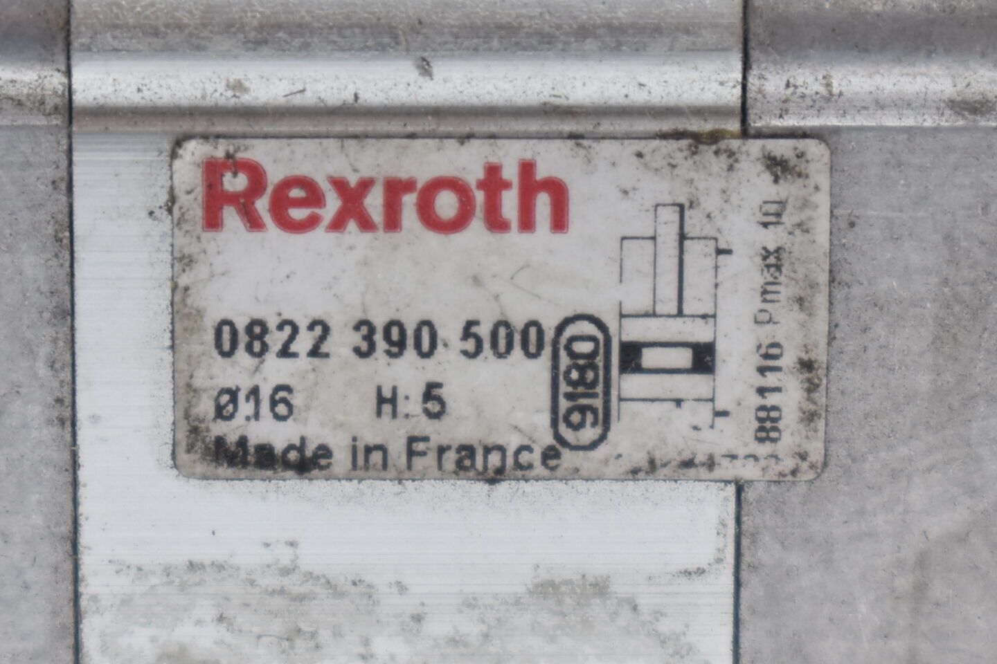 Rexroth Pneumatikzylinder 0822 390 500 ( 0822390500 )