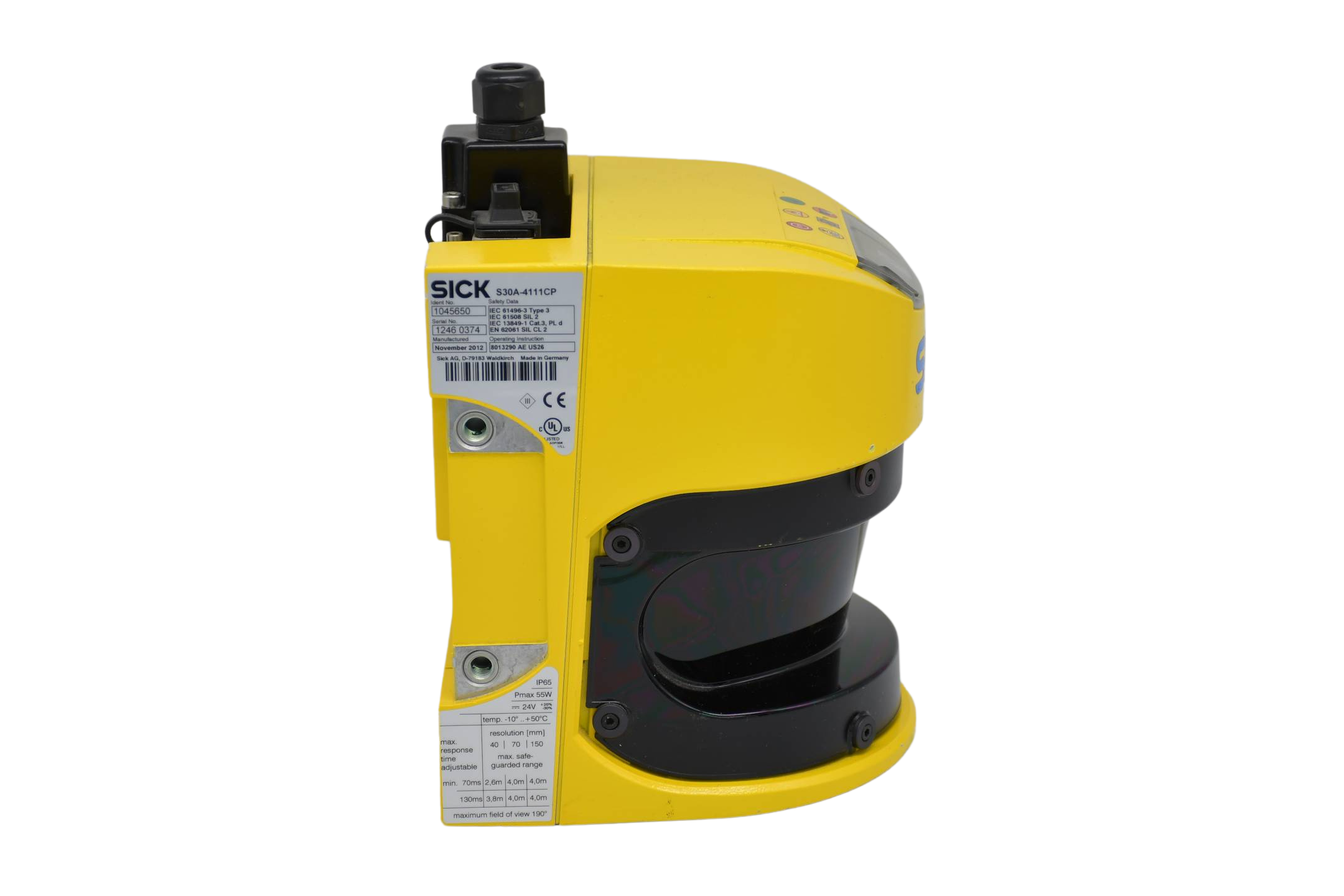 SICK S3000 PROFINET IO Sicherheits- Laserscanner S30A-4111CP ( 1045650 )