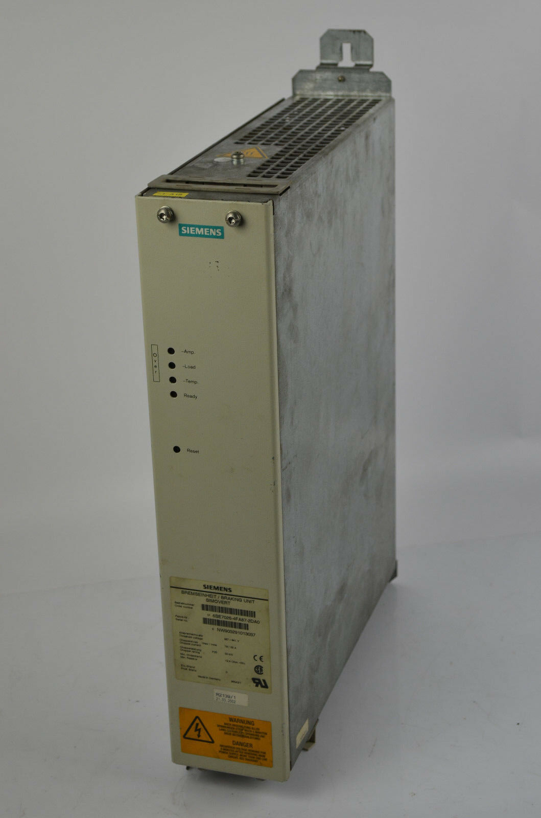 Siemens Simovert Bremseinheit 6SE7026-4FA87-2DA0 ( 6SE7 026-4FA87-2DA0 )