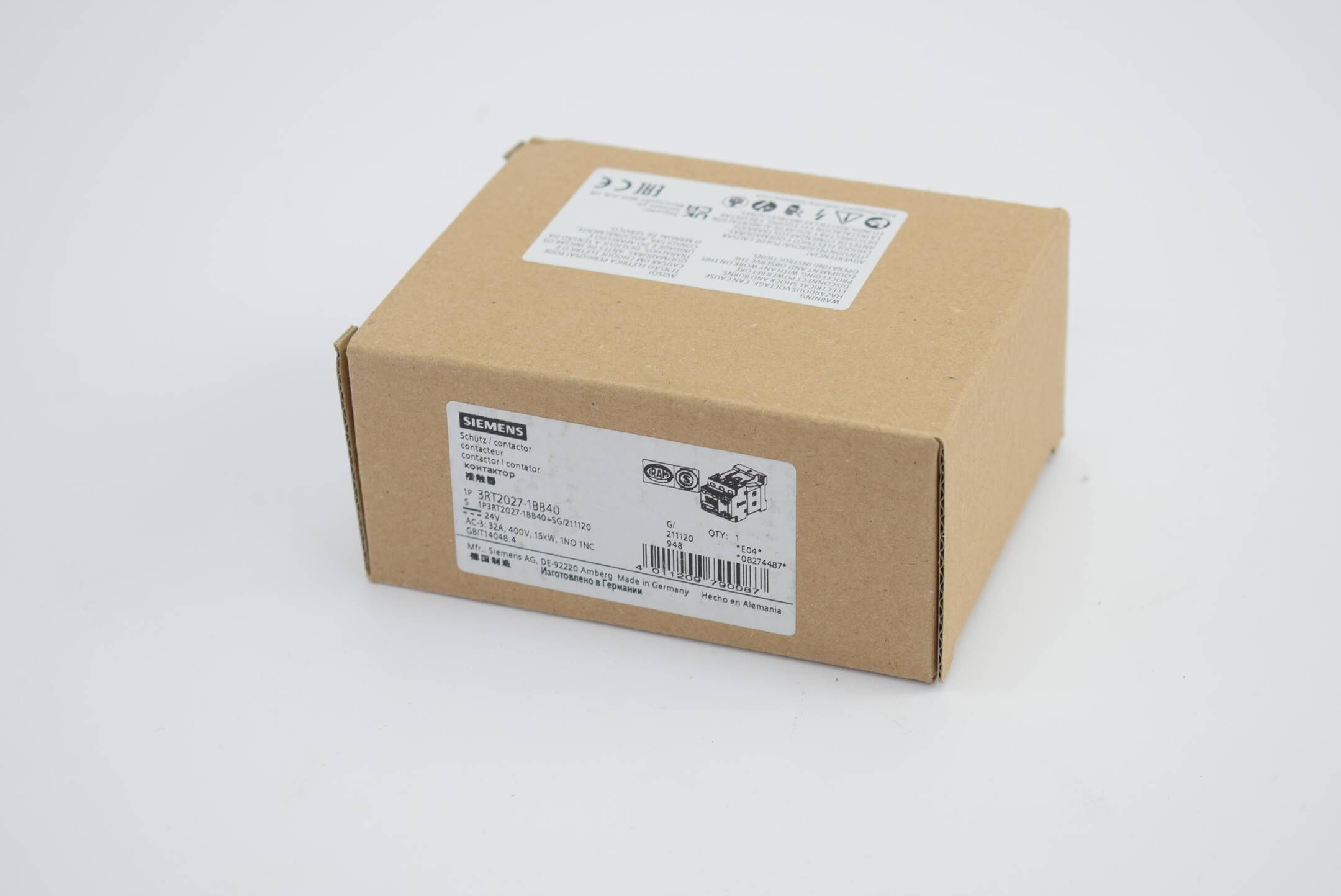 Siemens Schütz 3RT2027-1BB40 ( 3RT2 027-1BB40 ) E4