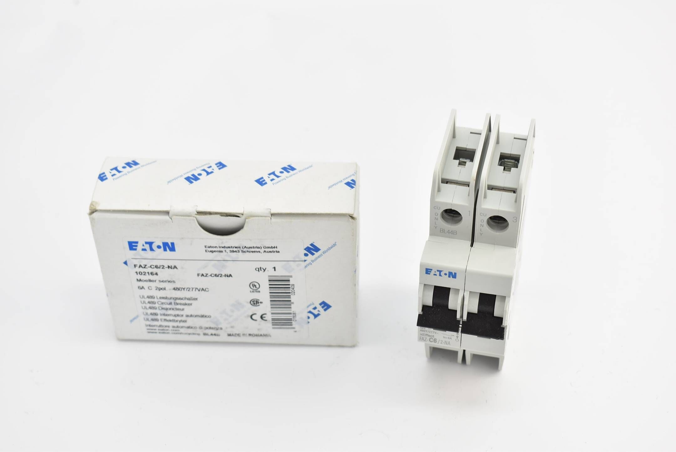 Eaton circuit breaker FAZ-C6/2-NA
