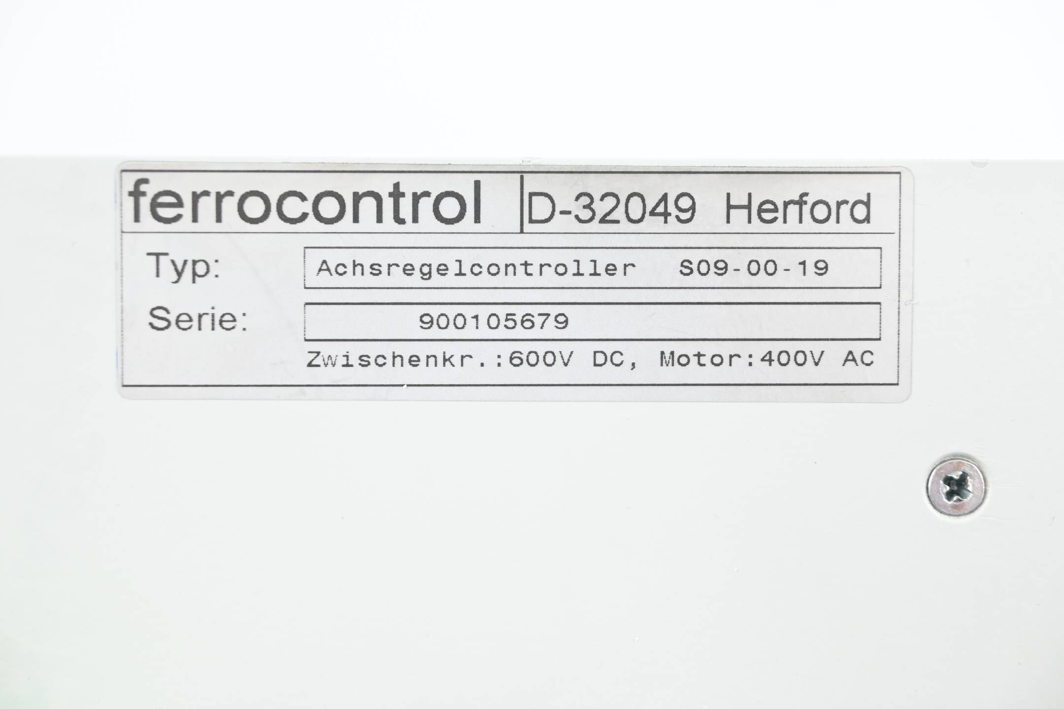 Ferrocontrol Achsregelcontroller S09-00-19