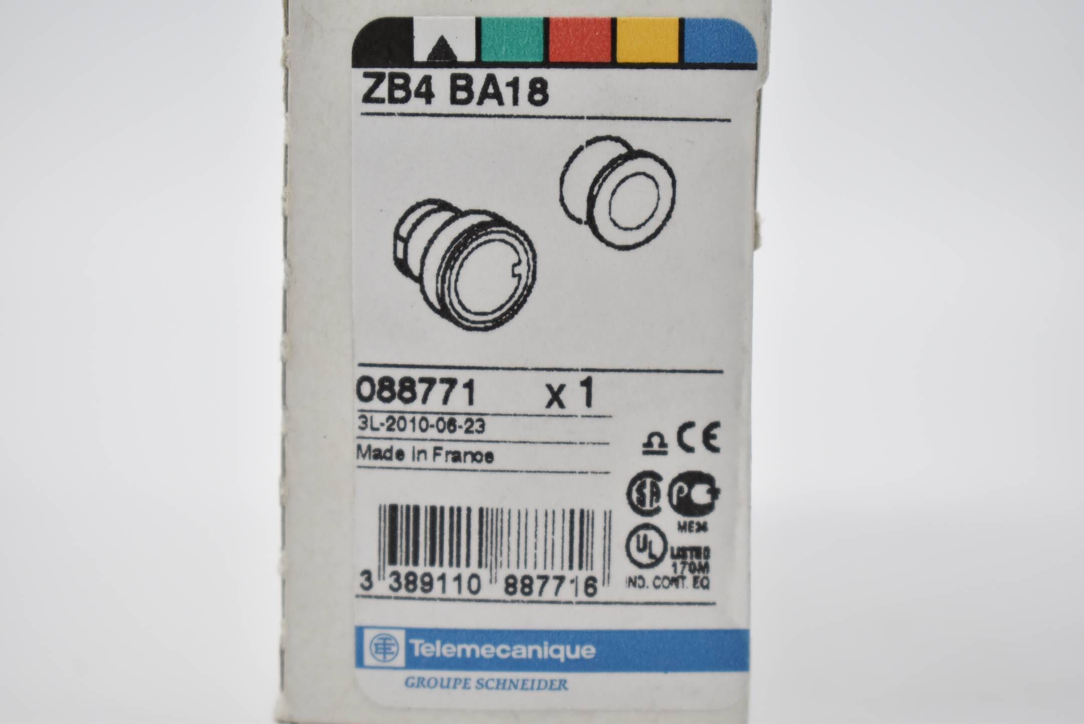 Telemecanique Schneider Electric Drucktaster ZB4 BA18 ( 088771 )