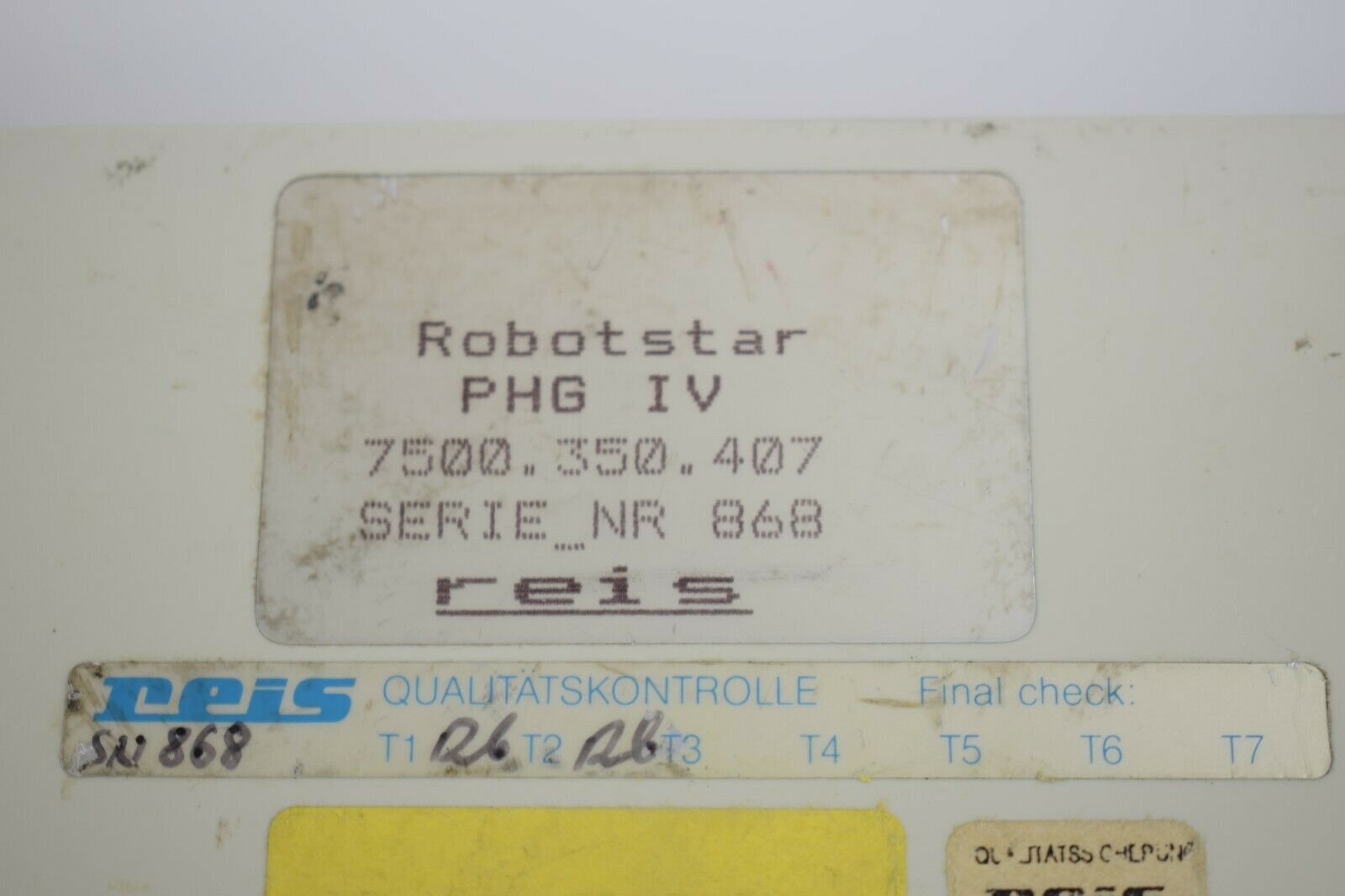 Reis Robotstar PHG IV 7500.350.407 